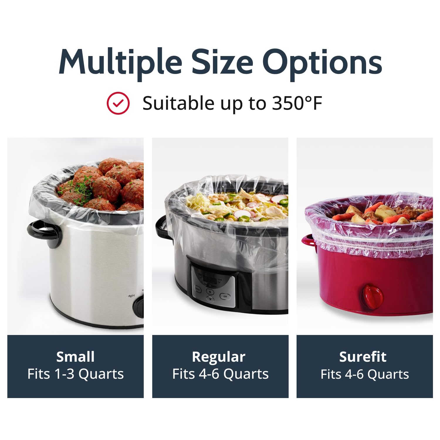 Pansaver Ez Clean Slow Cooker Liners - Disposable Liners & Bags For Instant Cleanup With No Scrubbing - Fits Slow Cookers And 9X