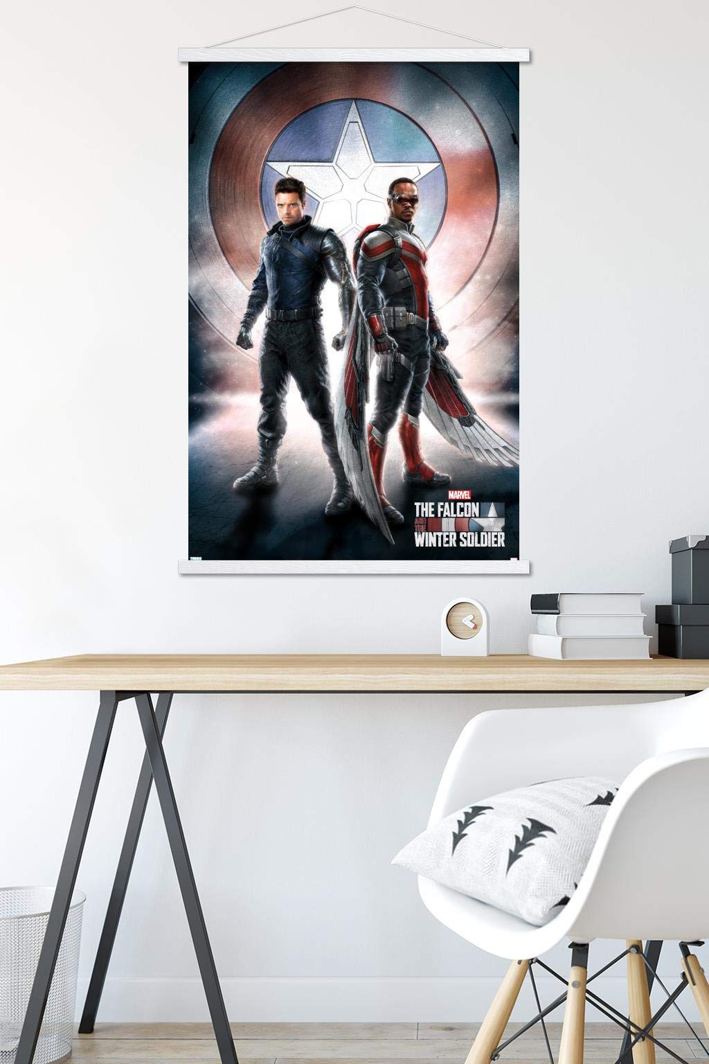 Trends International Marvel Television - Falcon And Winter Soldier - One Sheet Wall Poster, 22.375'' X 34'', Print And White Han