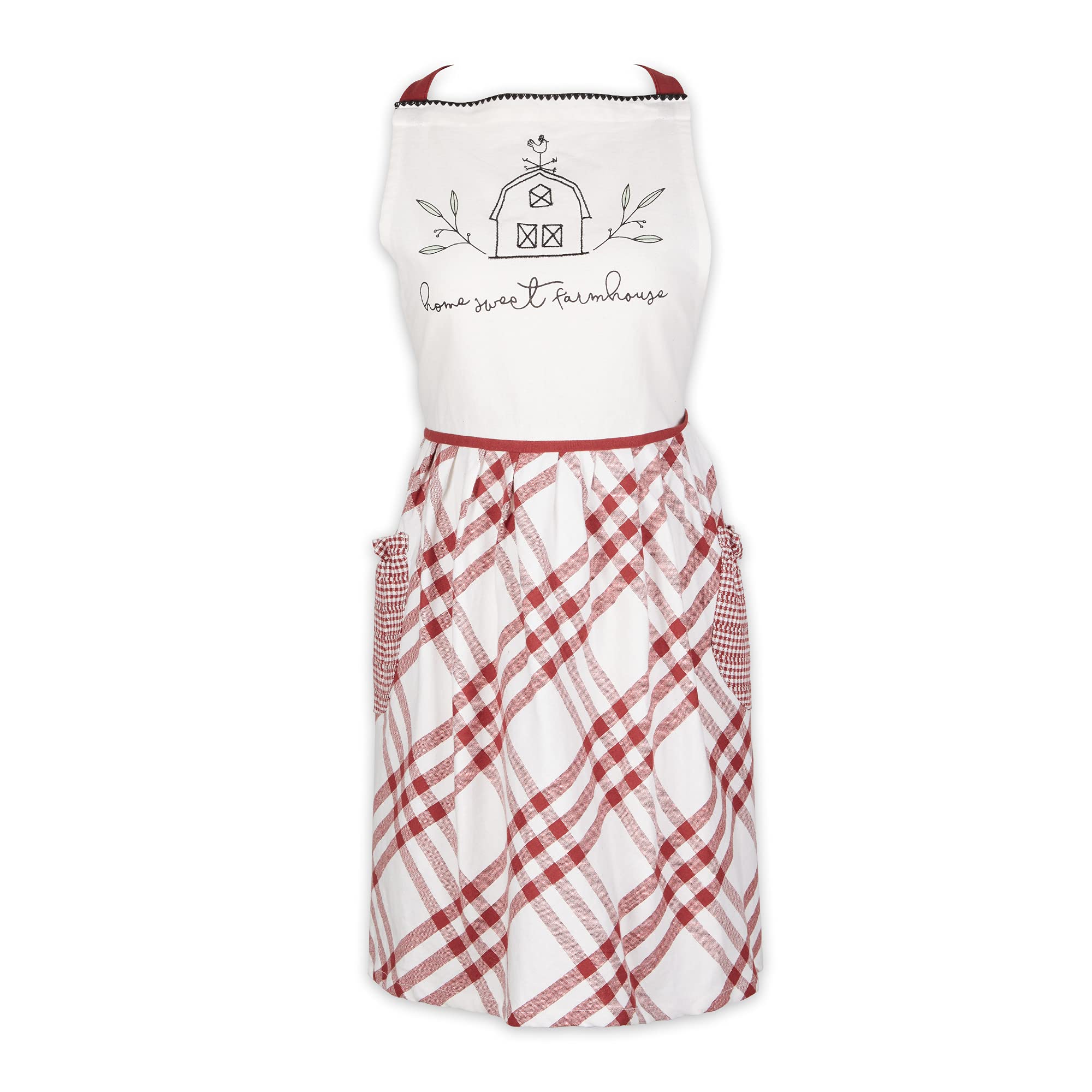 BARN RED HOME SWEET FARMHOUSE APRON