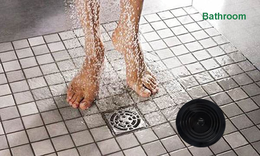 V-Top Tub Stopper 2 Pack, 6 Inches Large Silicone Drain Plug Hair Stopper Flat Suction Cover For Kitchen, Bathroom And Laundry