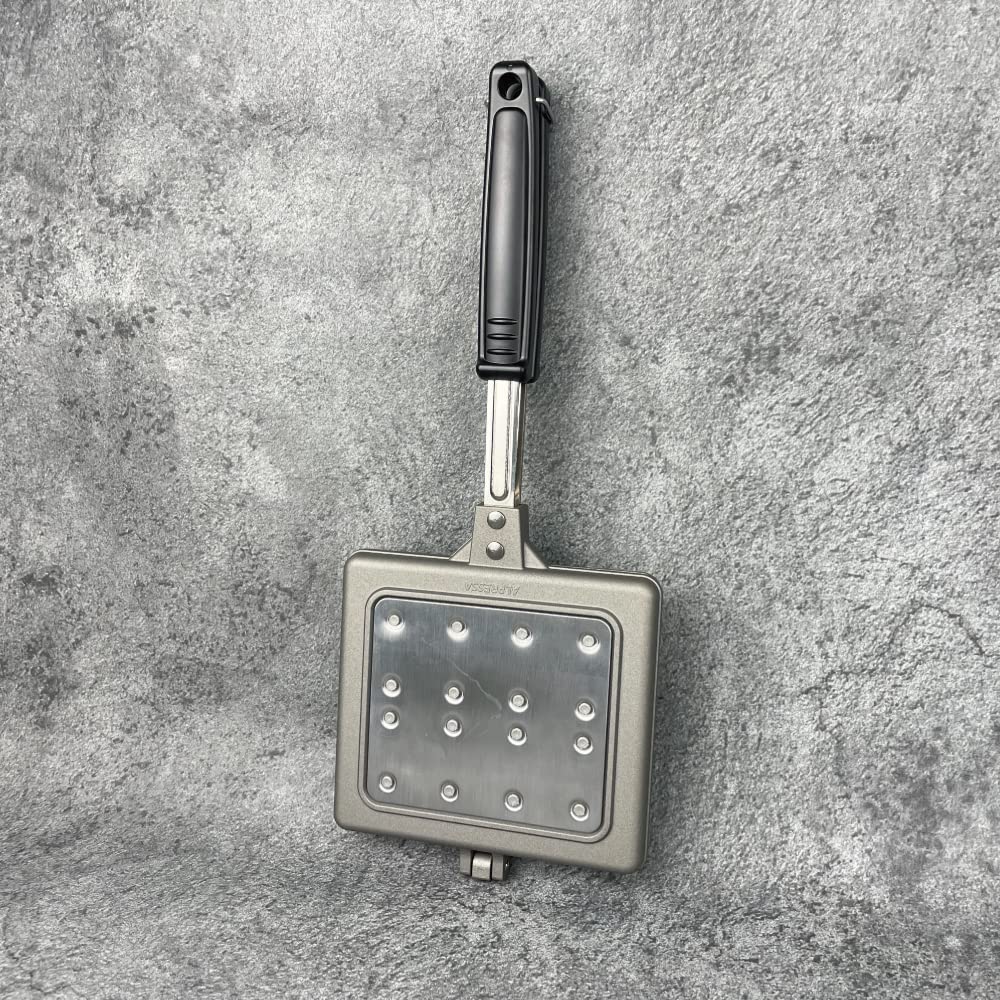 Waffle Maker [ Made in Japan ] Has Nonstick Coating  5.43 x 5.42 inch Portable DIY Waffle Maker for Kitchen and Camping