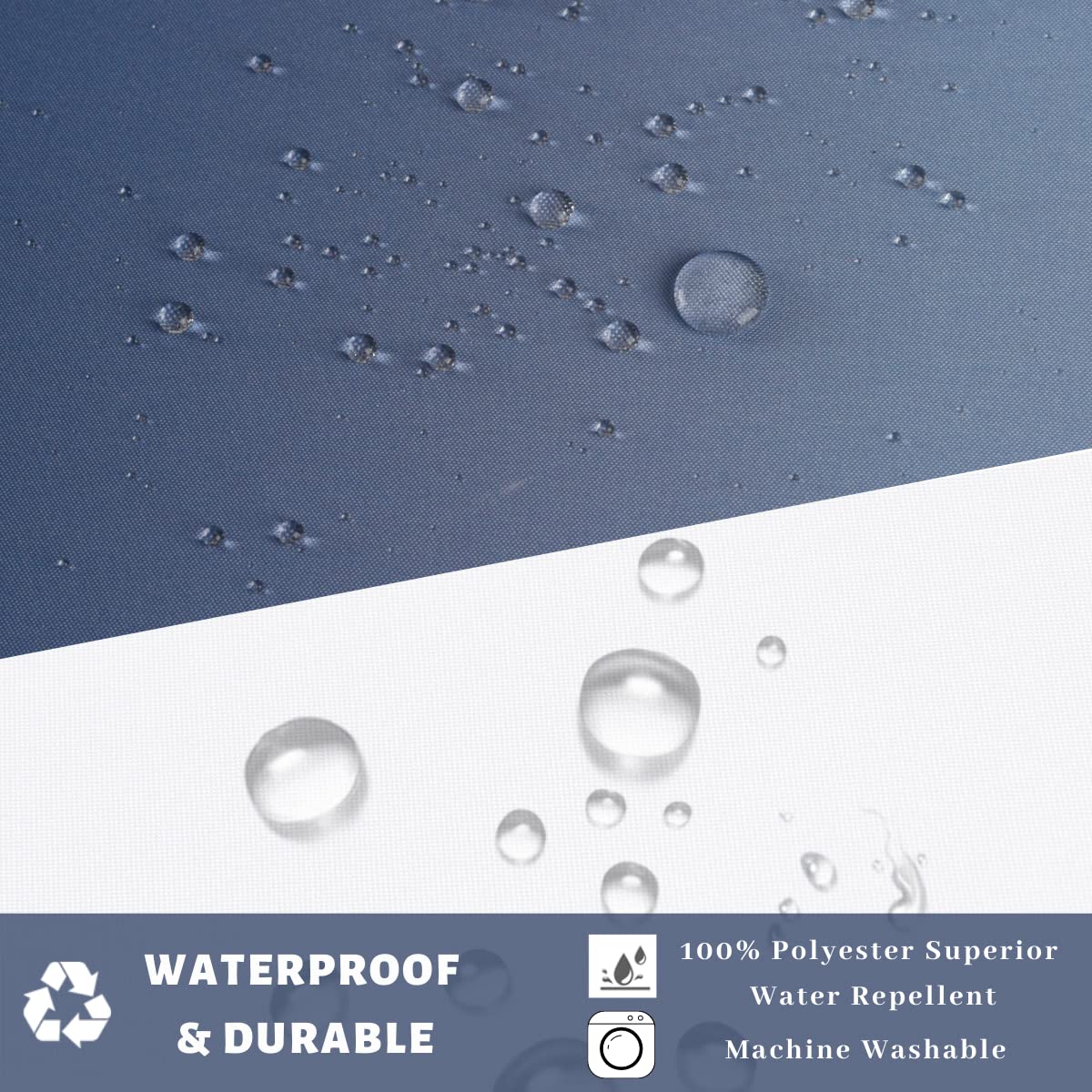 Ecoehoe 71'' W X 74'' L Hook Free Fabric Shower Curtain With Polyester Snap-In Liner With Magnets-Hotel Quality Top See Through