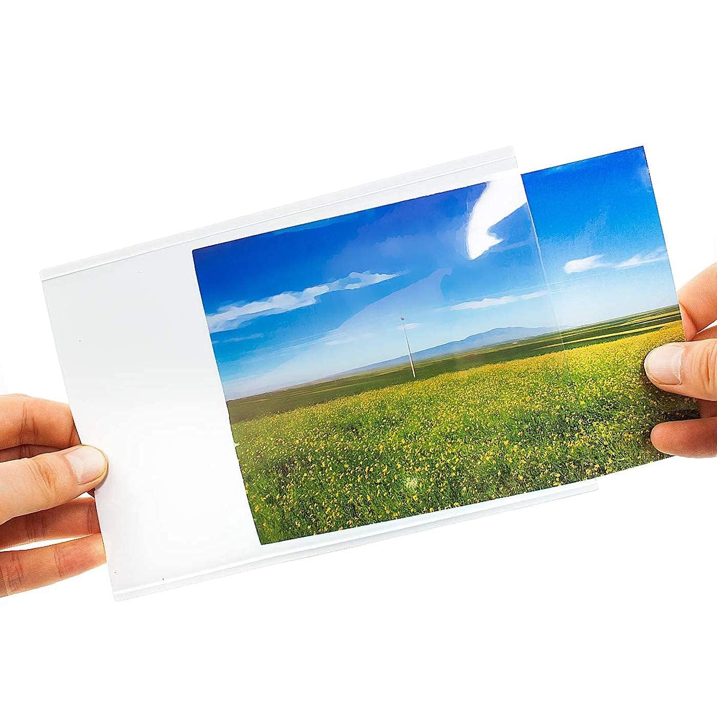 Lifekrafts Magnetic Photo Frame | 6X4 Inch | Pack Of 8 | Heavy Duty Magnetic Photo Frame For Refrigerator, Metal Boards & Cabine