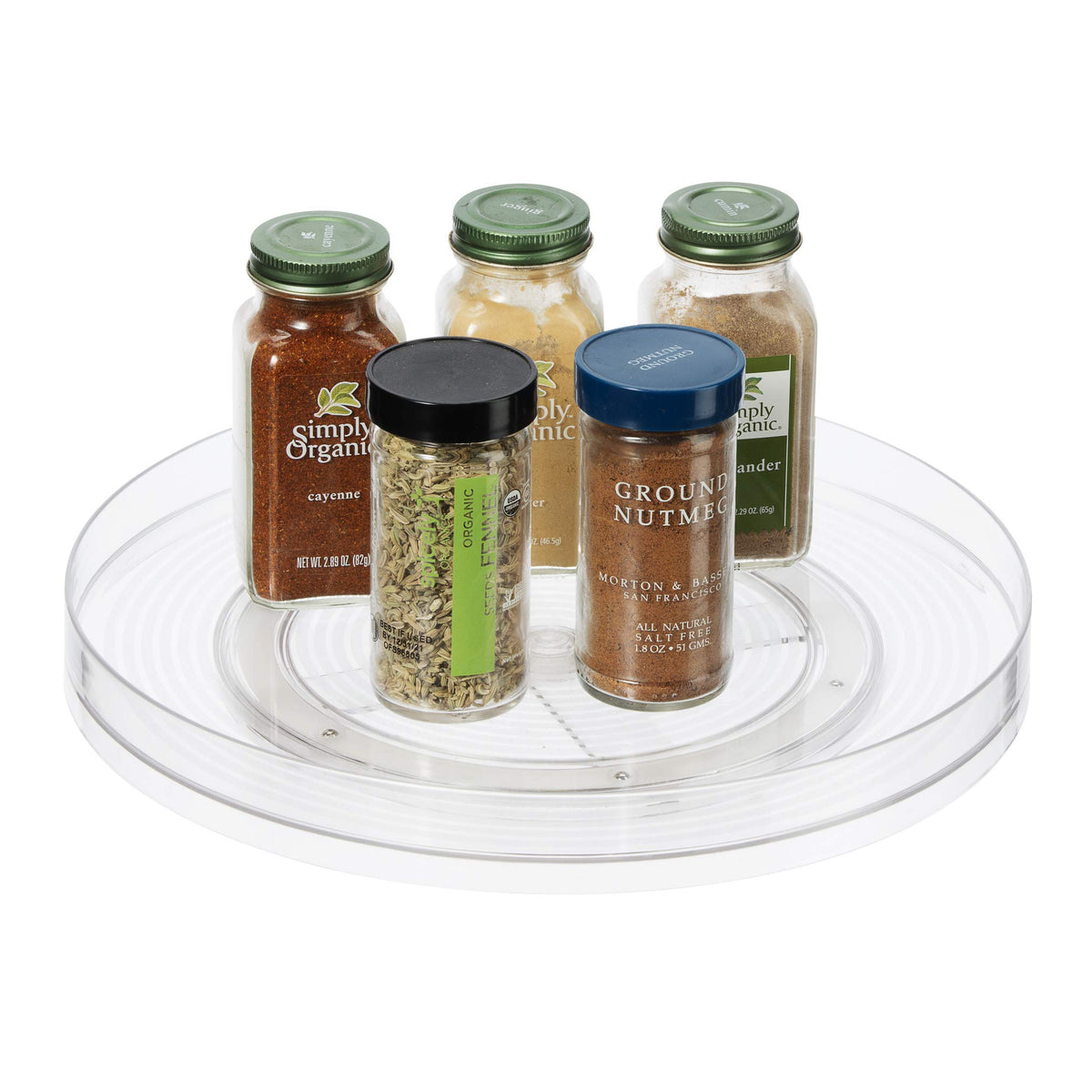 Oggi Lazy Susan Organizer 11''- For Kitchen, Pantry, Cabinet Organizing And Storage. Ideal As A Rotating Spice Rack And Pantry C
