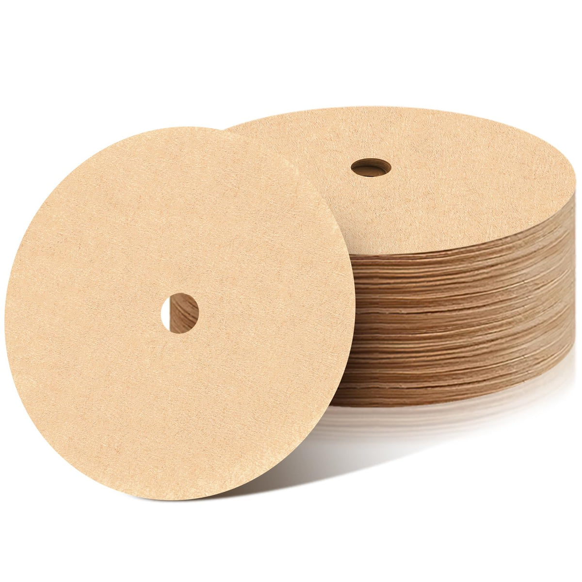 Prudiut 200Pcs Natural Paper Disc Coffee Filters - 3.5in Percolator Fi ...