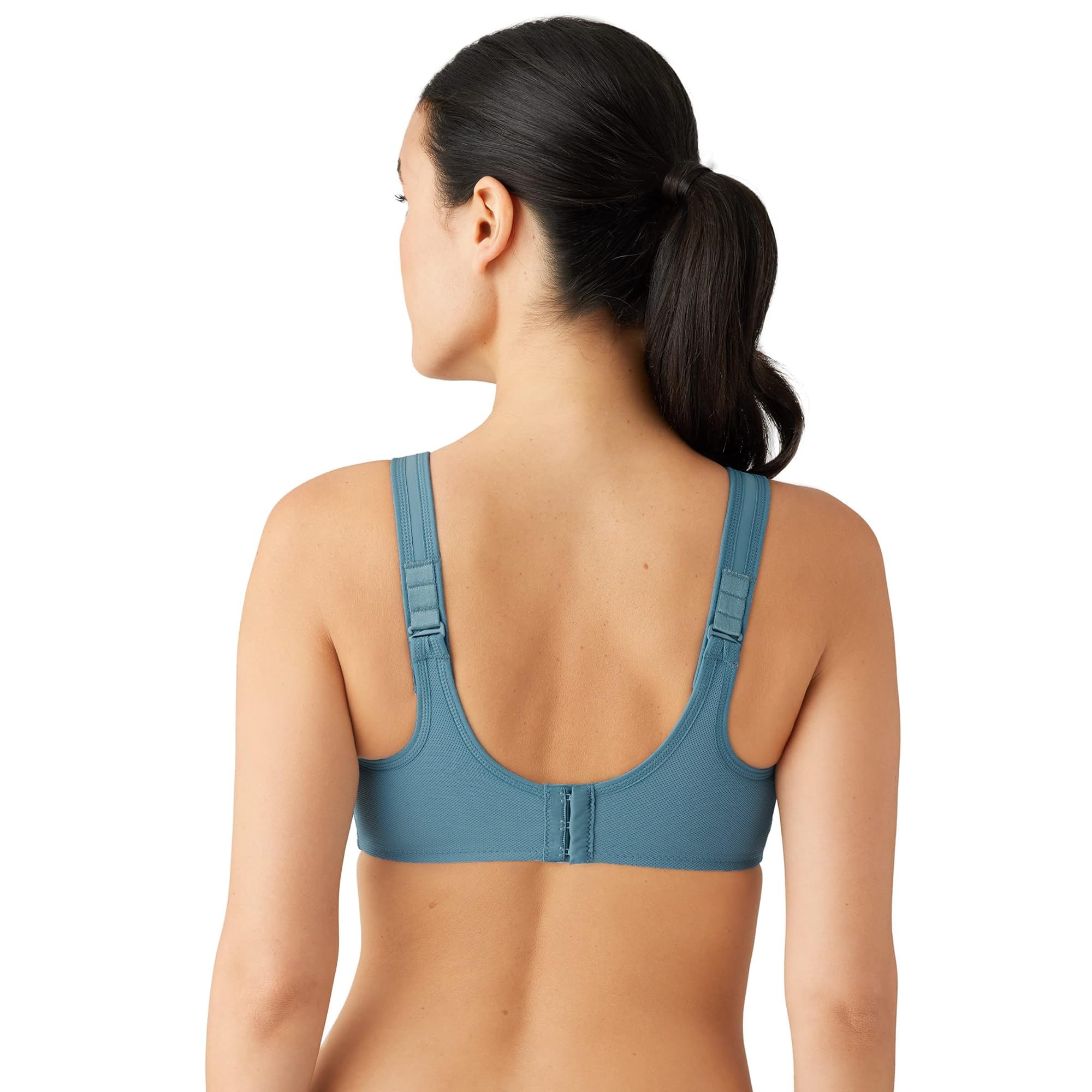 Wacoal Womens Plus Size Full Figure Underwire Sport Bra, Provincial Blue, 34c