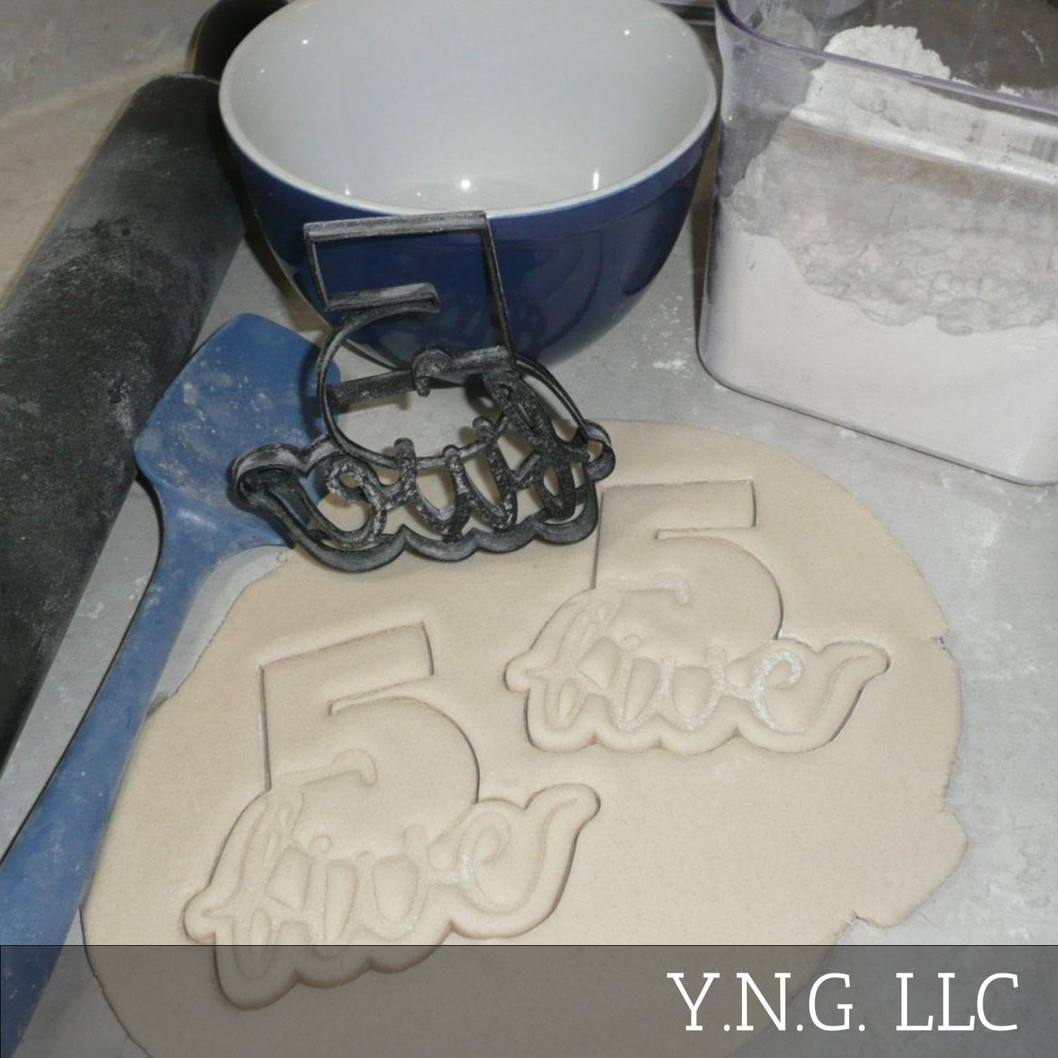 Number Five 5 With Word Birthday Anniversary Party Age Detailed Cookie Cutter Made In Usa Pr2406