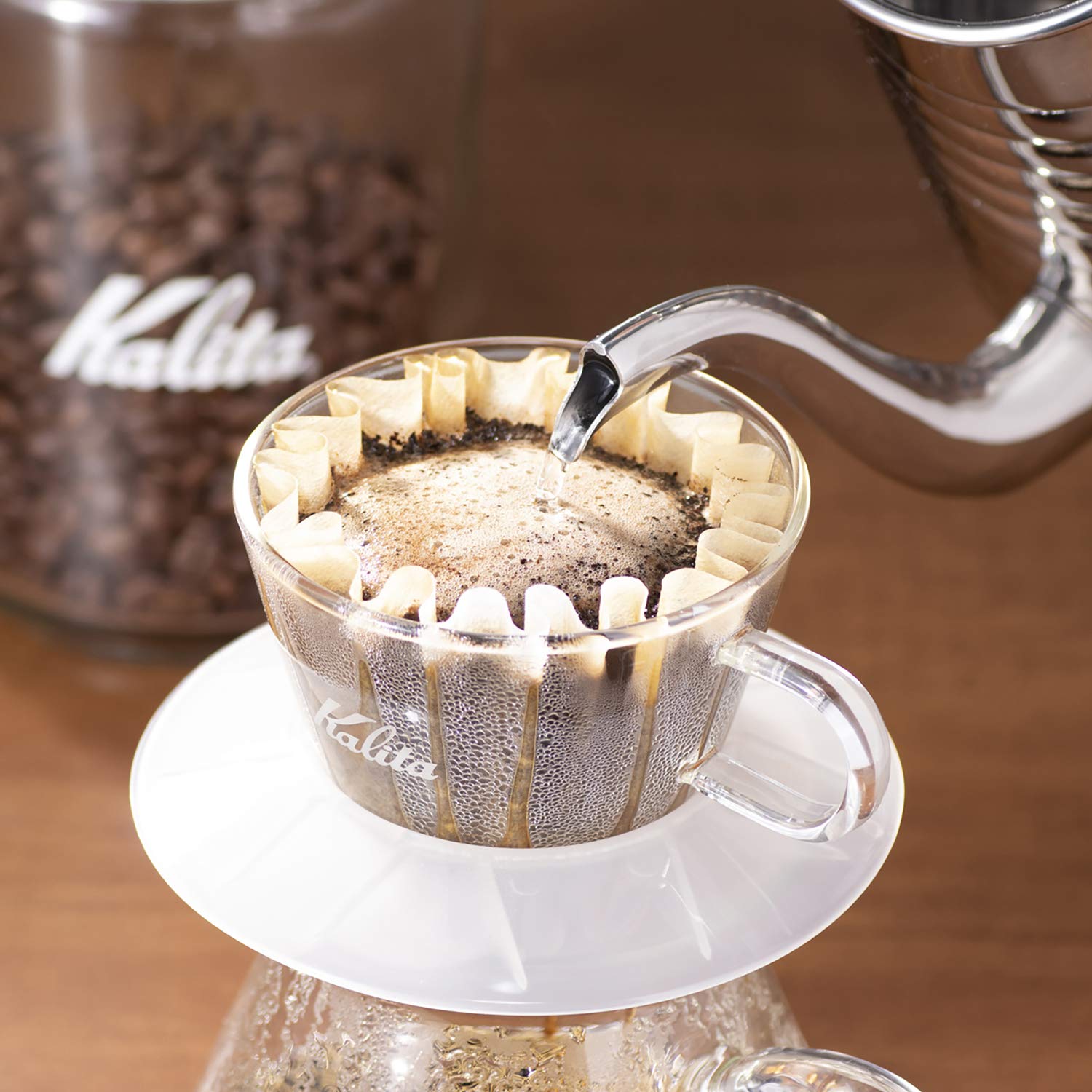 Karita Kwf-155#22211 Coffee Filters, Wave Series, White, For 1-2 People, 50 Count