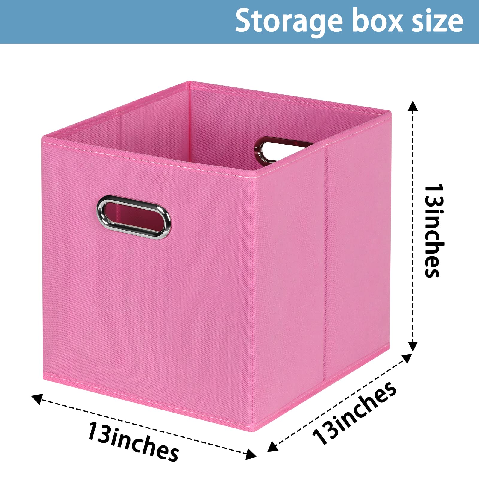 Yunkeeper Fabric Cubby Storage Bins
