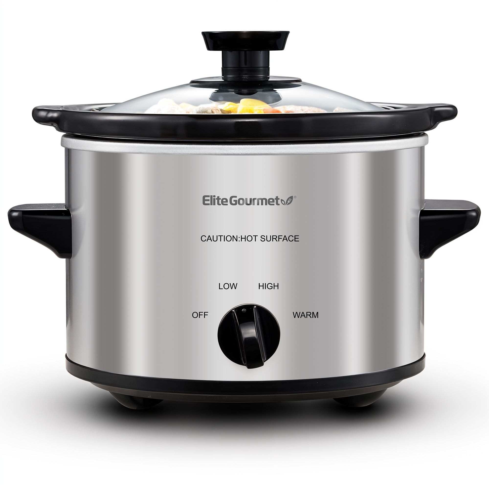 Elite Gourmet      Mst-250Xs Electric Slow Cooker Ceramic Pot, Adjustable Temp, Entrees, Sauces, Stews & Dips, Dishwasher Safe G