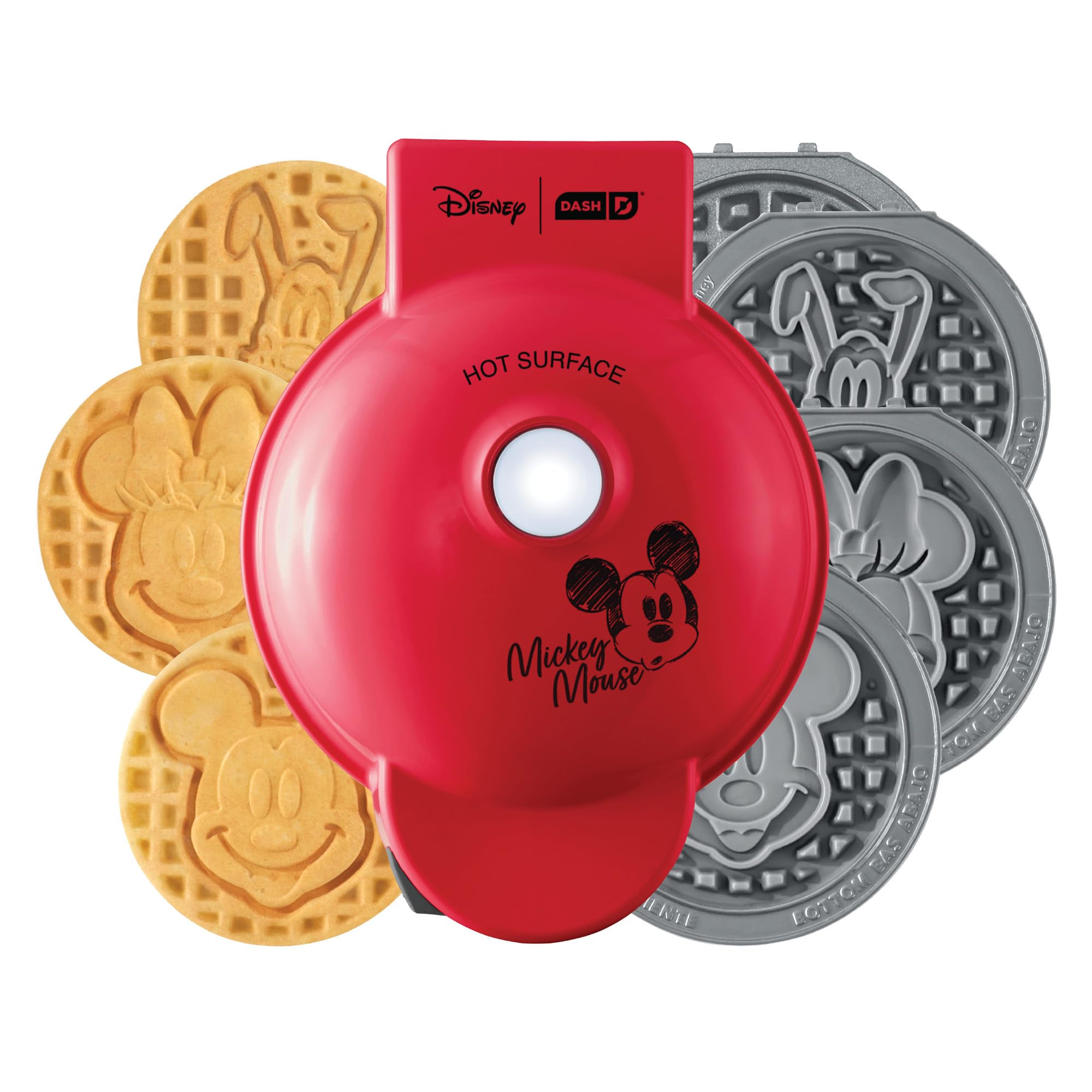 Disney | Dash MultiMaker Mini Maker System - Electric Waffle Maker & Swappable Plates - 1 MultiMaker, 4 Plates, Mickey Mouse & F