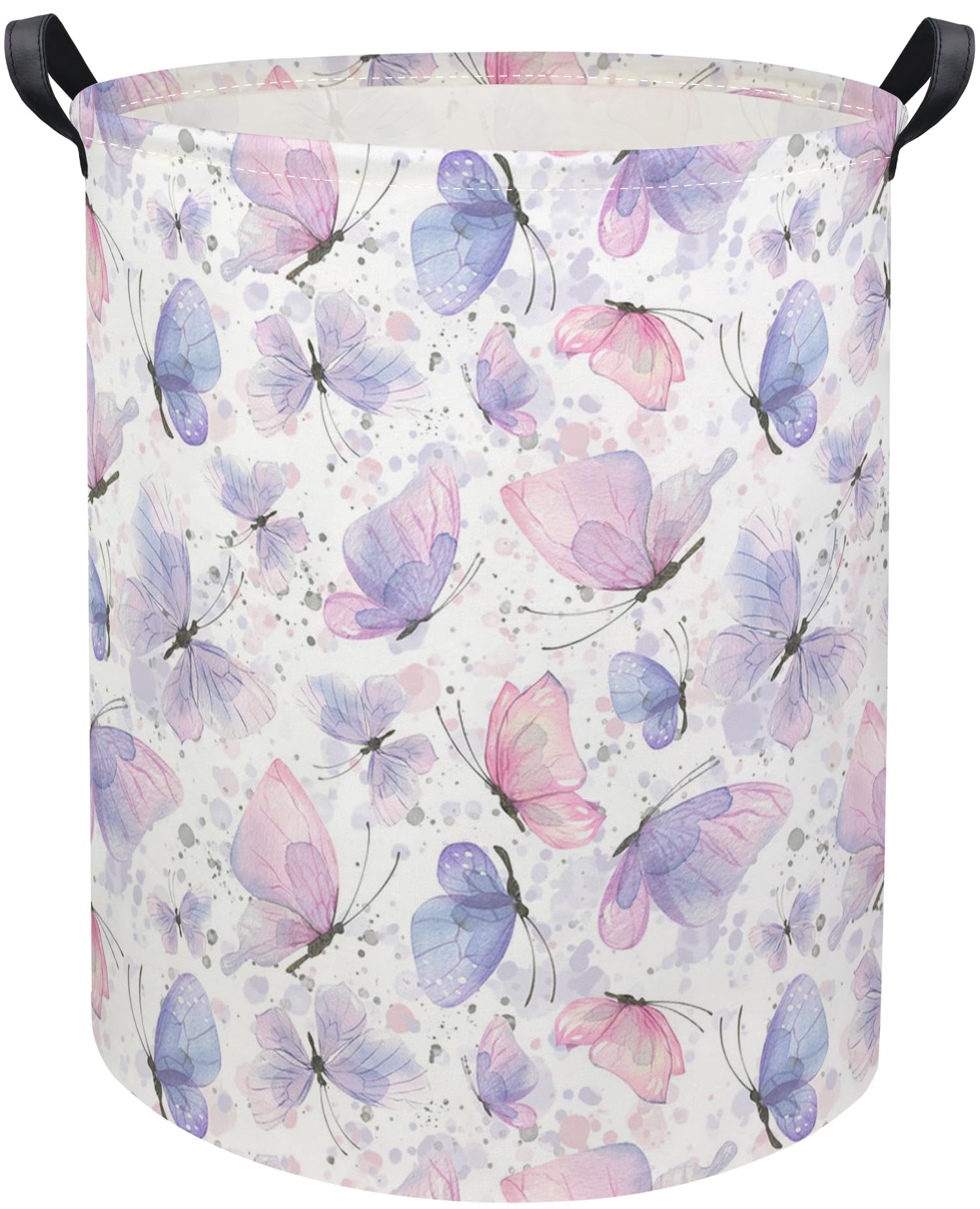 Tibaolover Butterfly Baby Laundry Basket Kids Hamper Animal Toy Storage Bin For Boys Room Decor Baby Nursery Hamper Gift Baskets