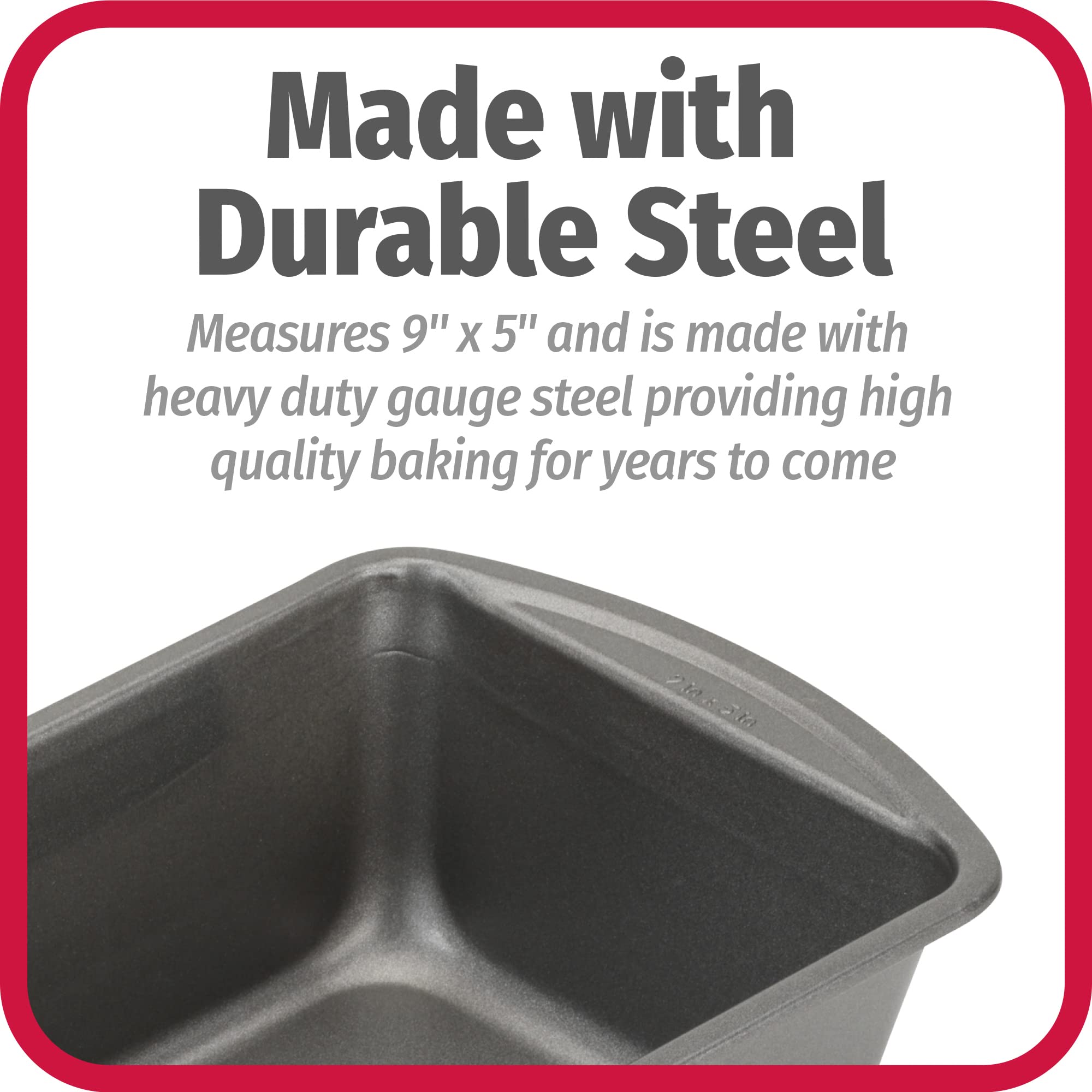 Good Cook 9 X 5 Steel Loaf Pan, 2Pk