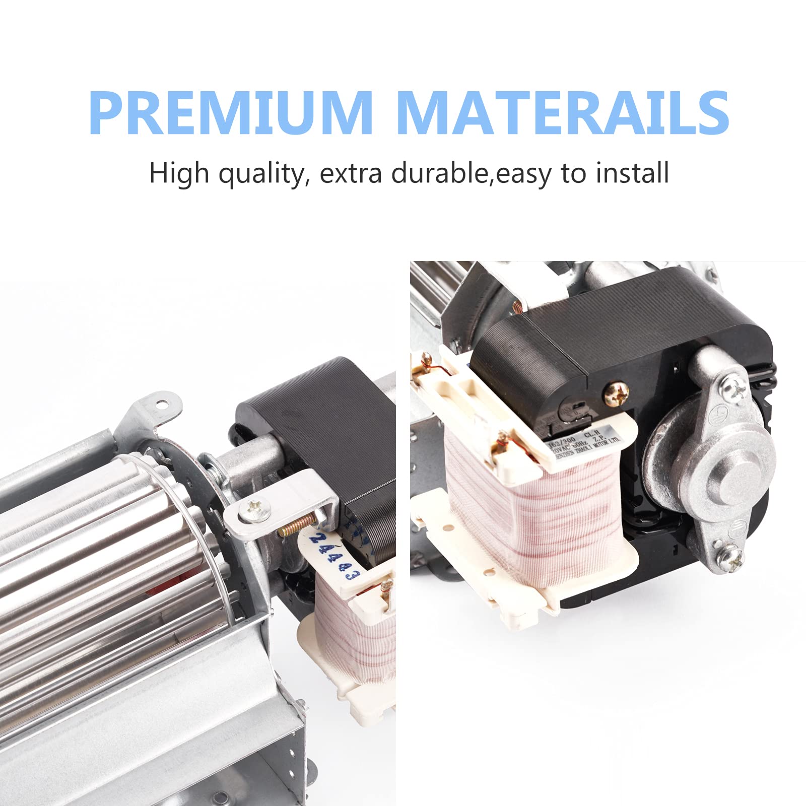 Criditpid GA3650 GA3700 GA3750 BK BKT Fireplace Blower Fan for Desa, FMI, Vanguard, Vexar Astria Fireplace, Replacement Fireplac