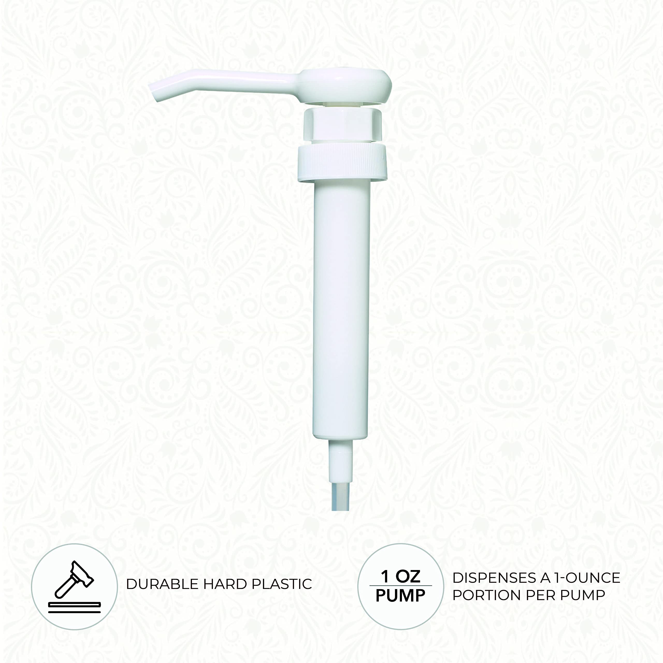 Ginger Lily Farms Premium Gallon Pump, Dispenses One Ounce Per Pump, Fits Most Standard Gallon Bottles And Containers (Pack Of 4