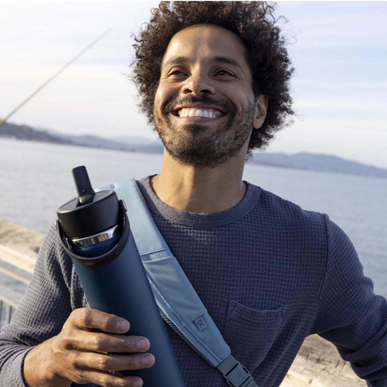 Hydro Flask Wide Flex Straw Cap Cascade 24 Oz