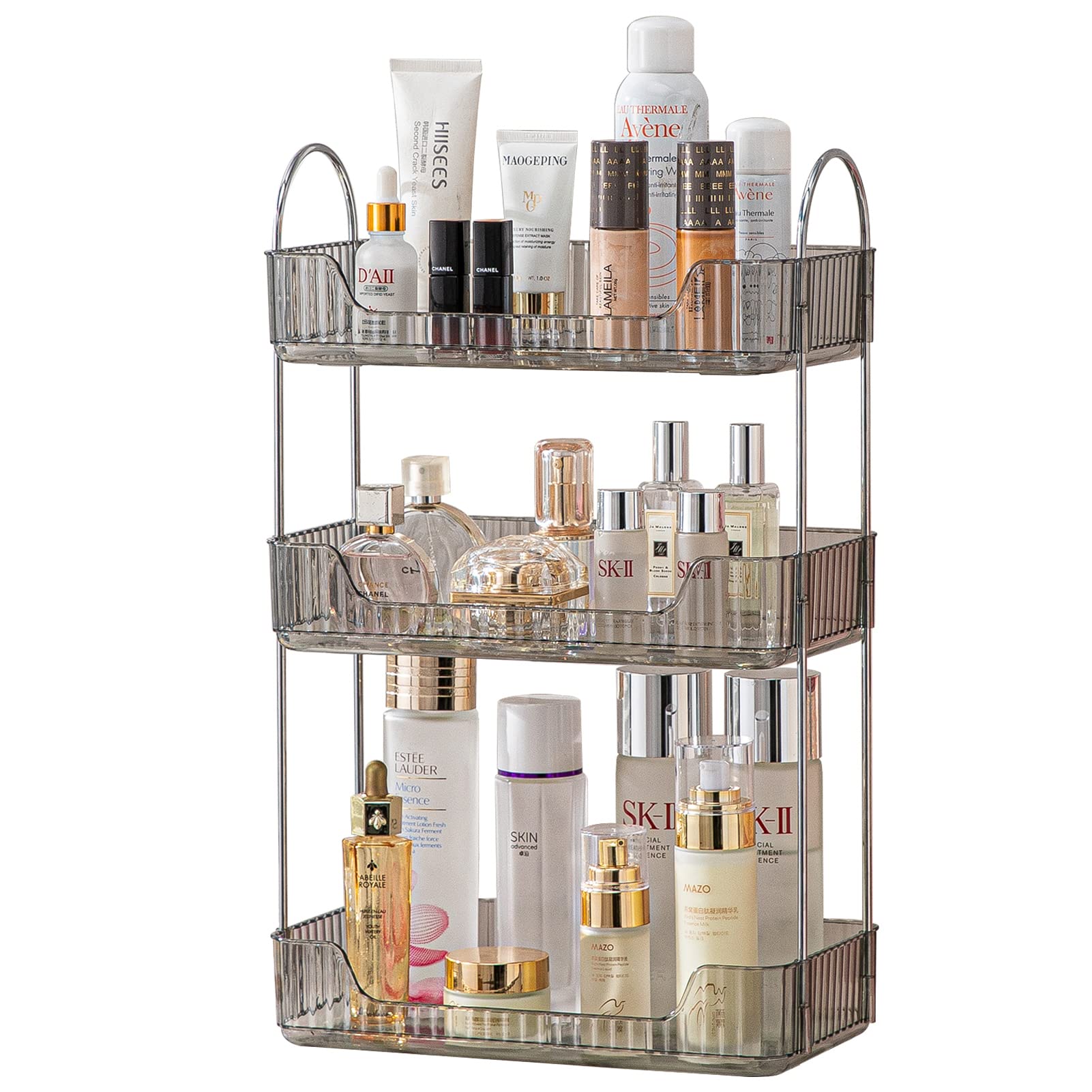 Shuang Qing Bathroom Counter Organizer Countertop Storage, Cosmetics Skincare Shelf Organizer, Makeup Organizer Perfume For Dres