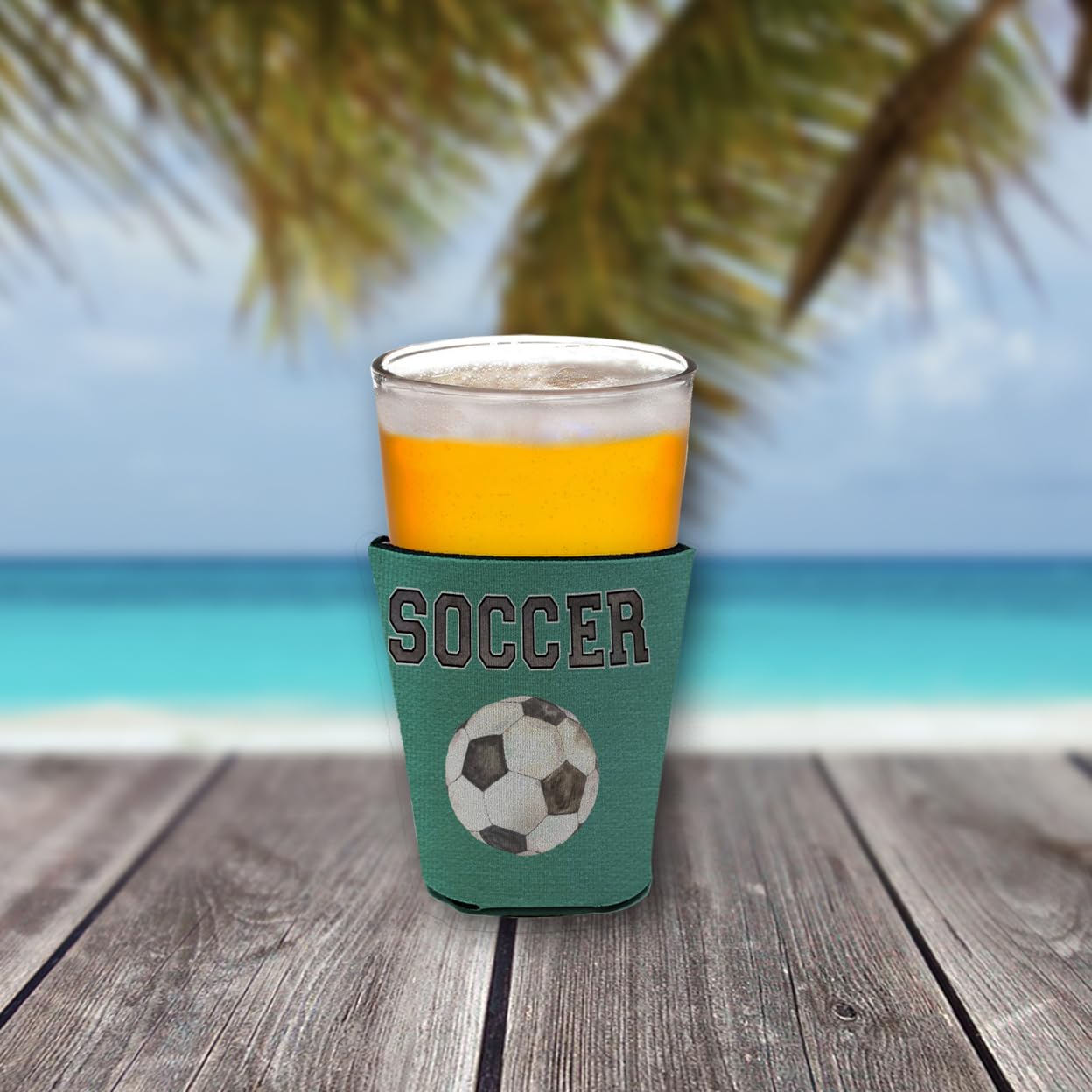 Soccer Red Solo Cup Beverage Insulator Hugger