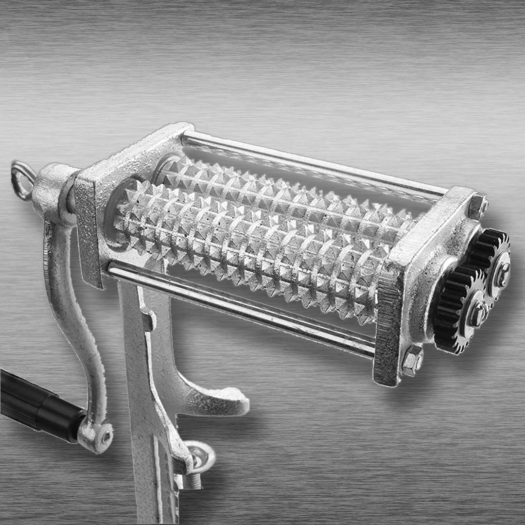 Meat Tenderizer Cuber Heavy Duty Steak Flatten Tool Meat Commercial Tenderizer Tool Meat Grinder Attachment Clamp-On Tenderizer