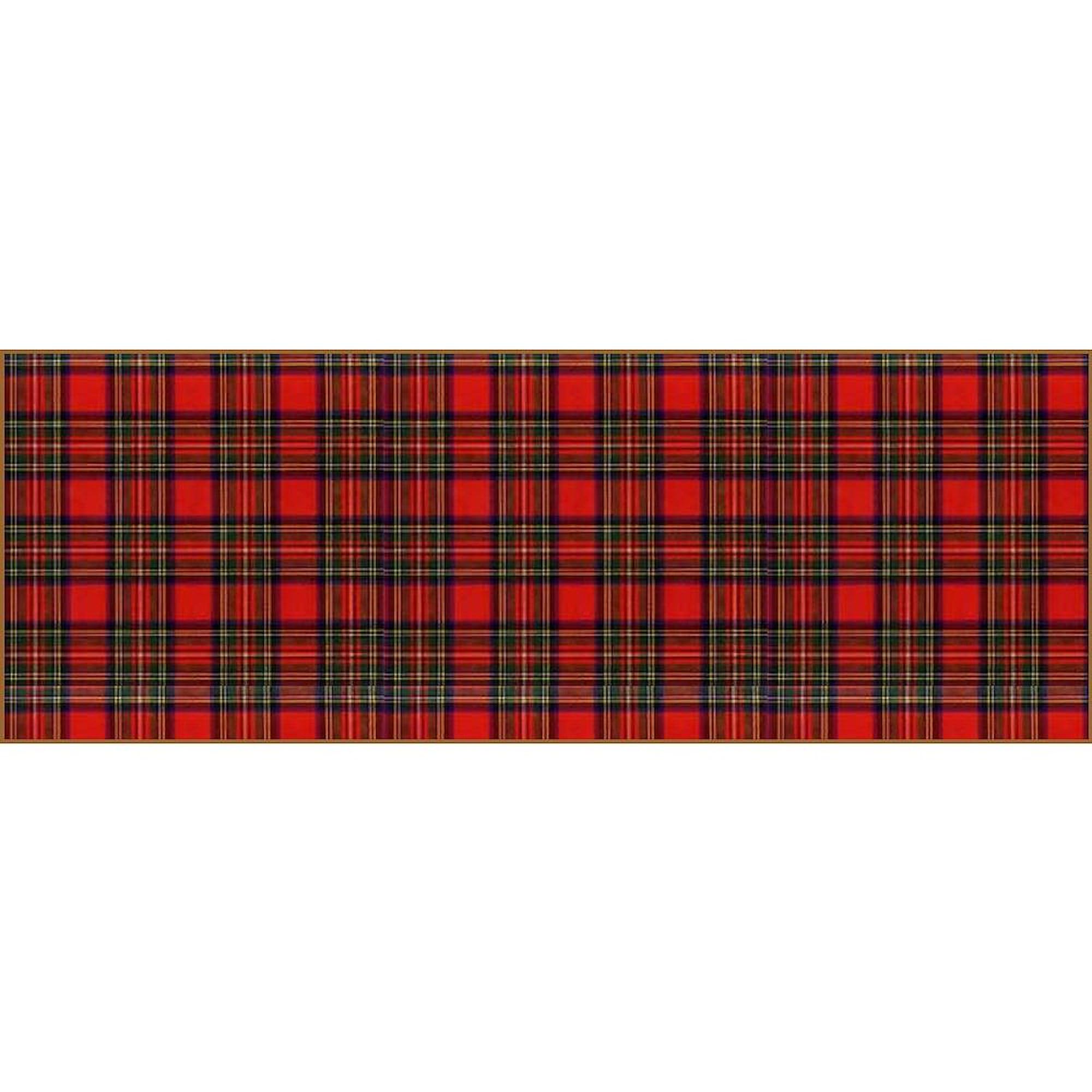 CafePress Red Plaid Large Mug 15 oz (444 ml) Ceramic Coffee Mug