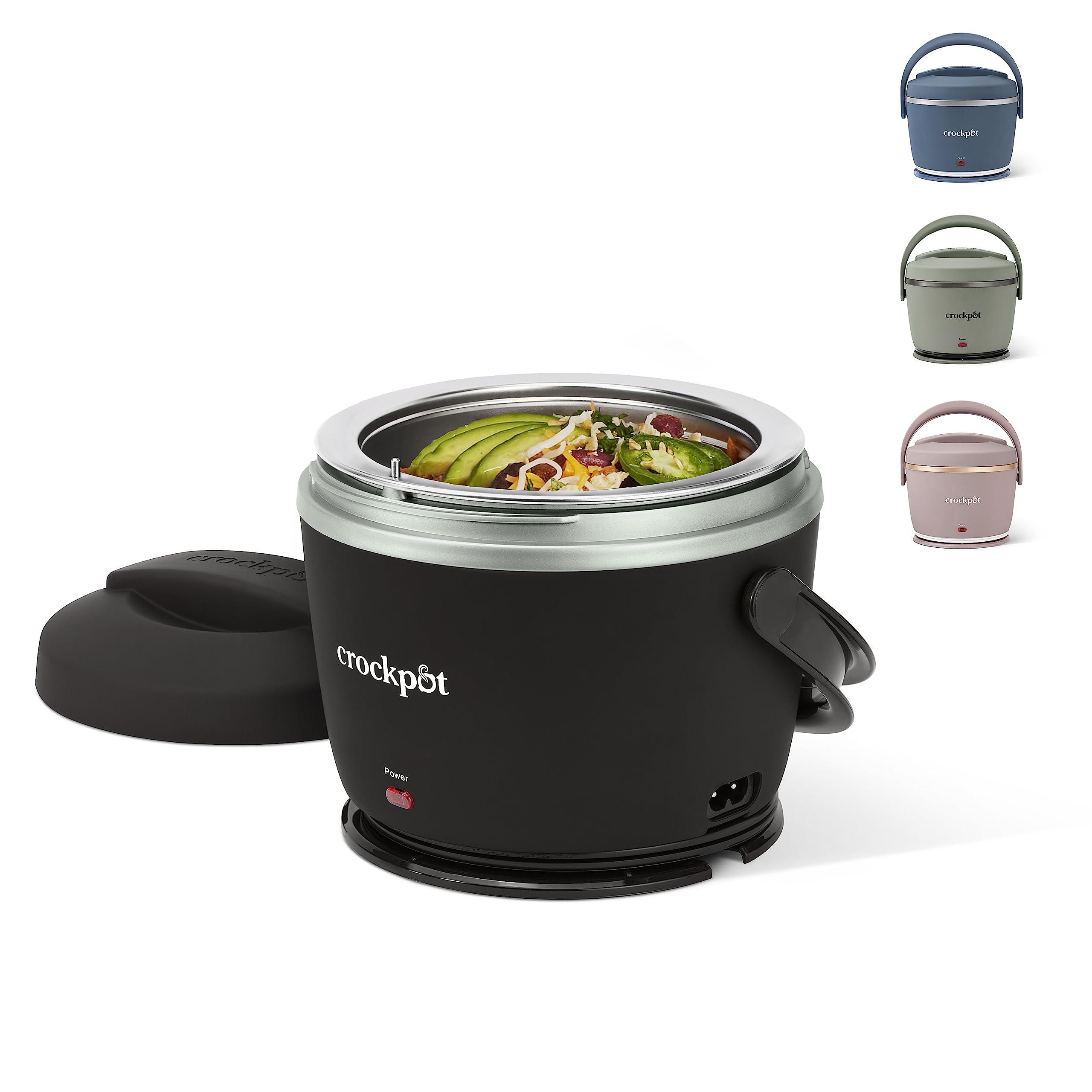 Crock-Pot Electric Lunch Box, 20-Ounce Portable Food Warmer, Black Licorice, Perfect For Travel, On-The-Go & Office Use | Stylis