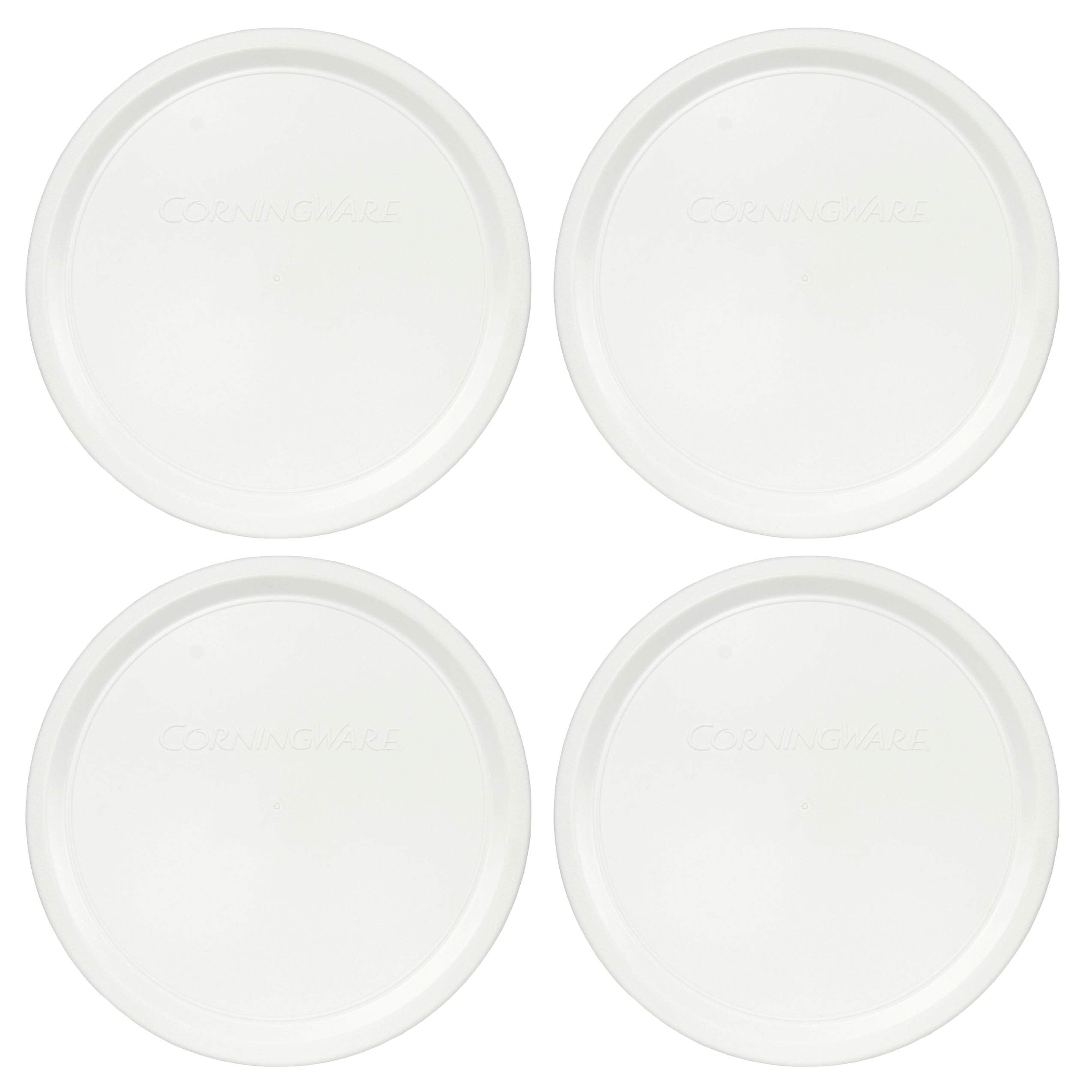 Corningware F-24-Pc French White 24Oz Plastic Replacement Lid - 4 Pack