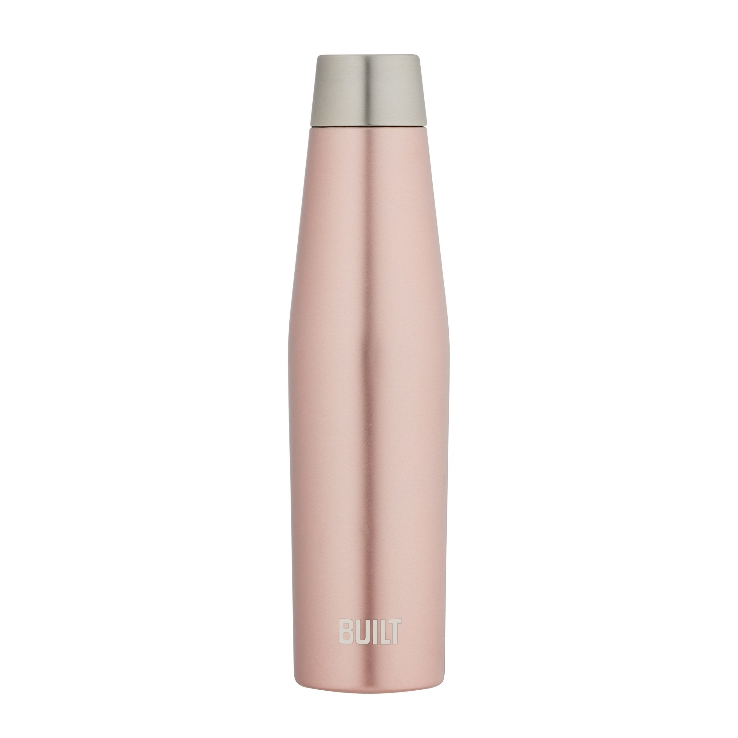 BUILT 18Ounce Apex Perfect Seal Double Wall Vacuum Insulated Water Bottle Rose Gold 5233259