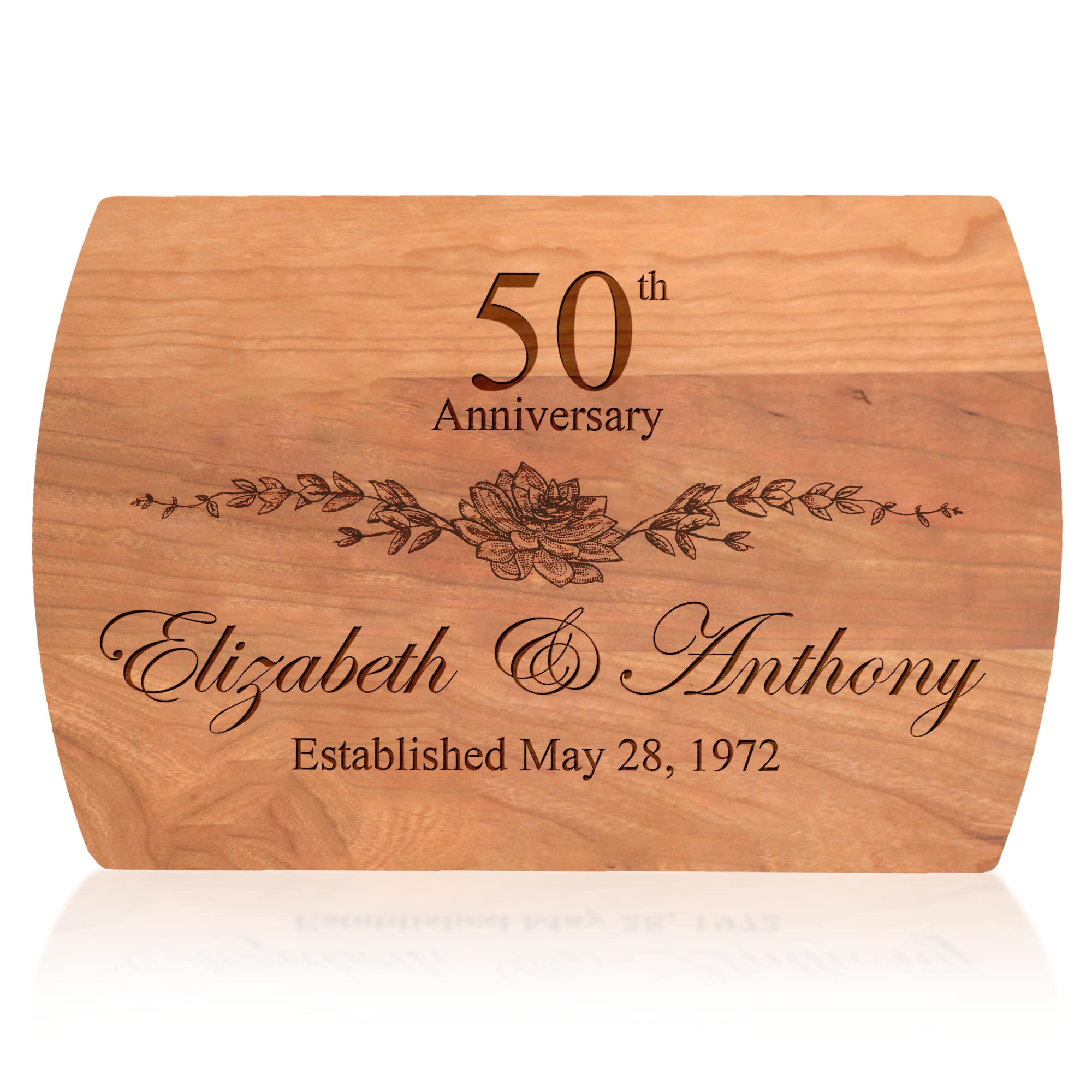 Personalized Cutting Board - 4 Sizes Engraved Charcuterie Board- Anniversary or Christmas Gift, Anniversary Present for Parents 