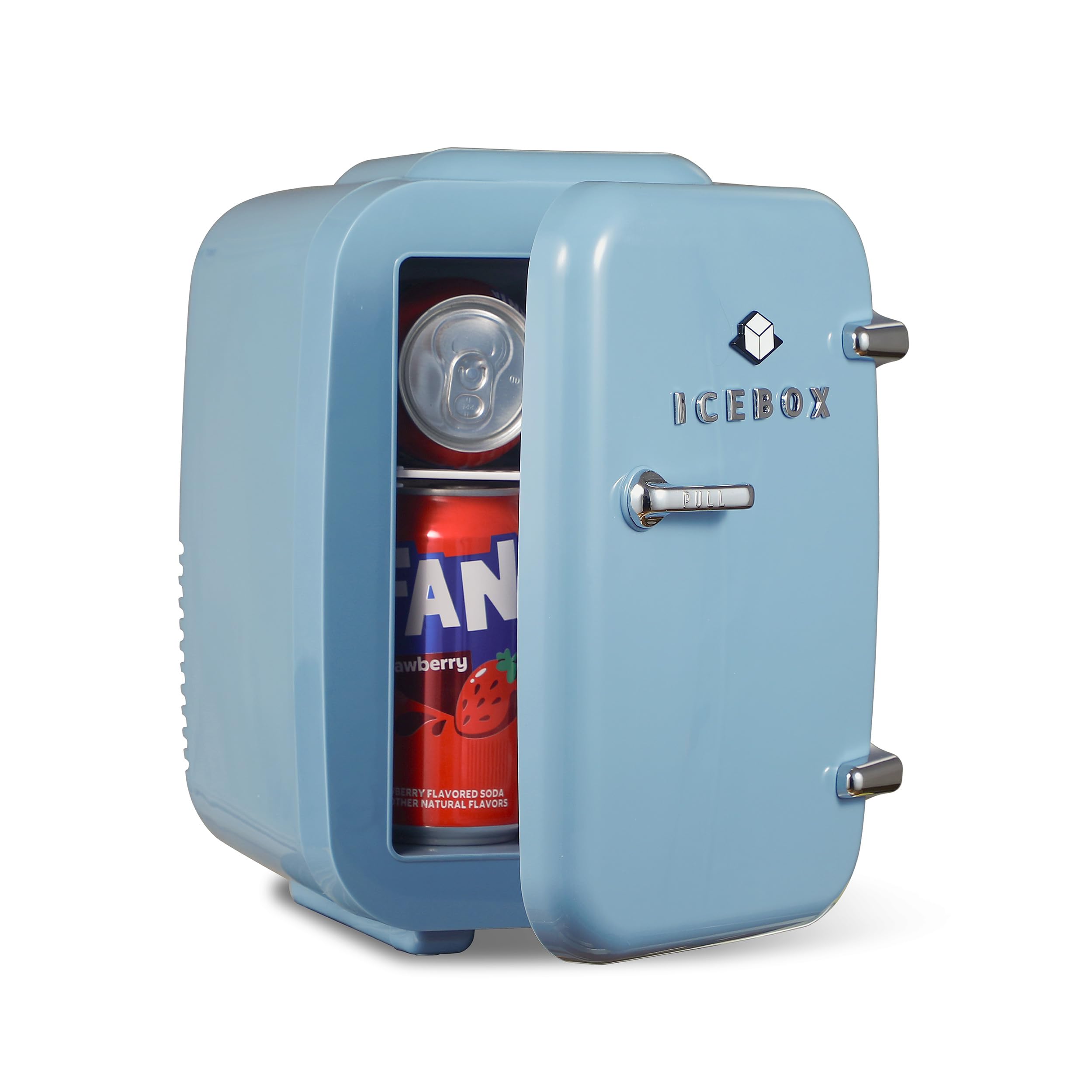 ICEBOX IBMF4SLT Mini Fridge For Bedroom, Skincare Refrigerator, Portable Cooler & Warmer for Makeup, for Office & Home, Mini (4 