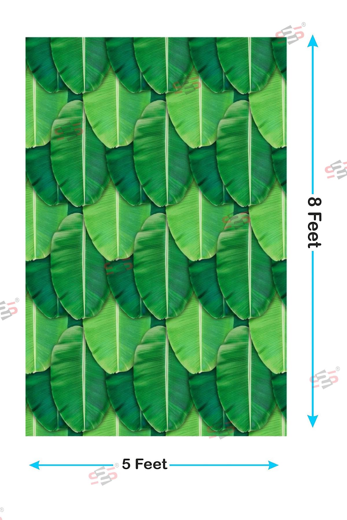 S2S Banana Leaf Curtain for Decoration Backdrop Cloth for Pooja Decoration Traditional Background for All Festival Decoration (P