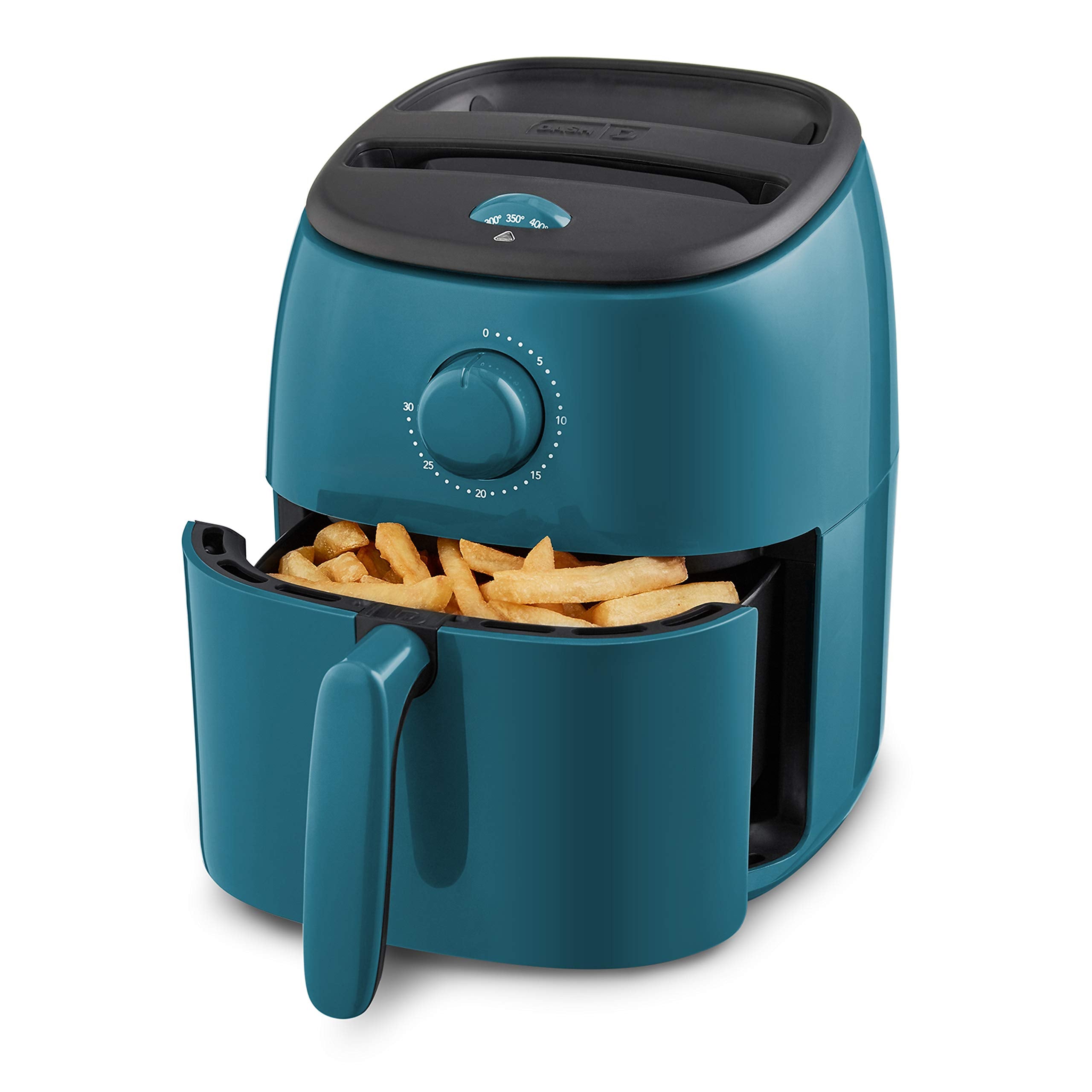 DASH Tasti-Crisp Electric Air Fryer Oven, 2.6 Qt., Teal - Compact Air Fryer for Healthier Food in Minutes, Ideal for Small Space