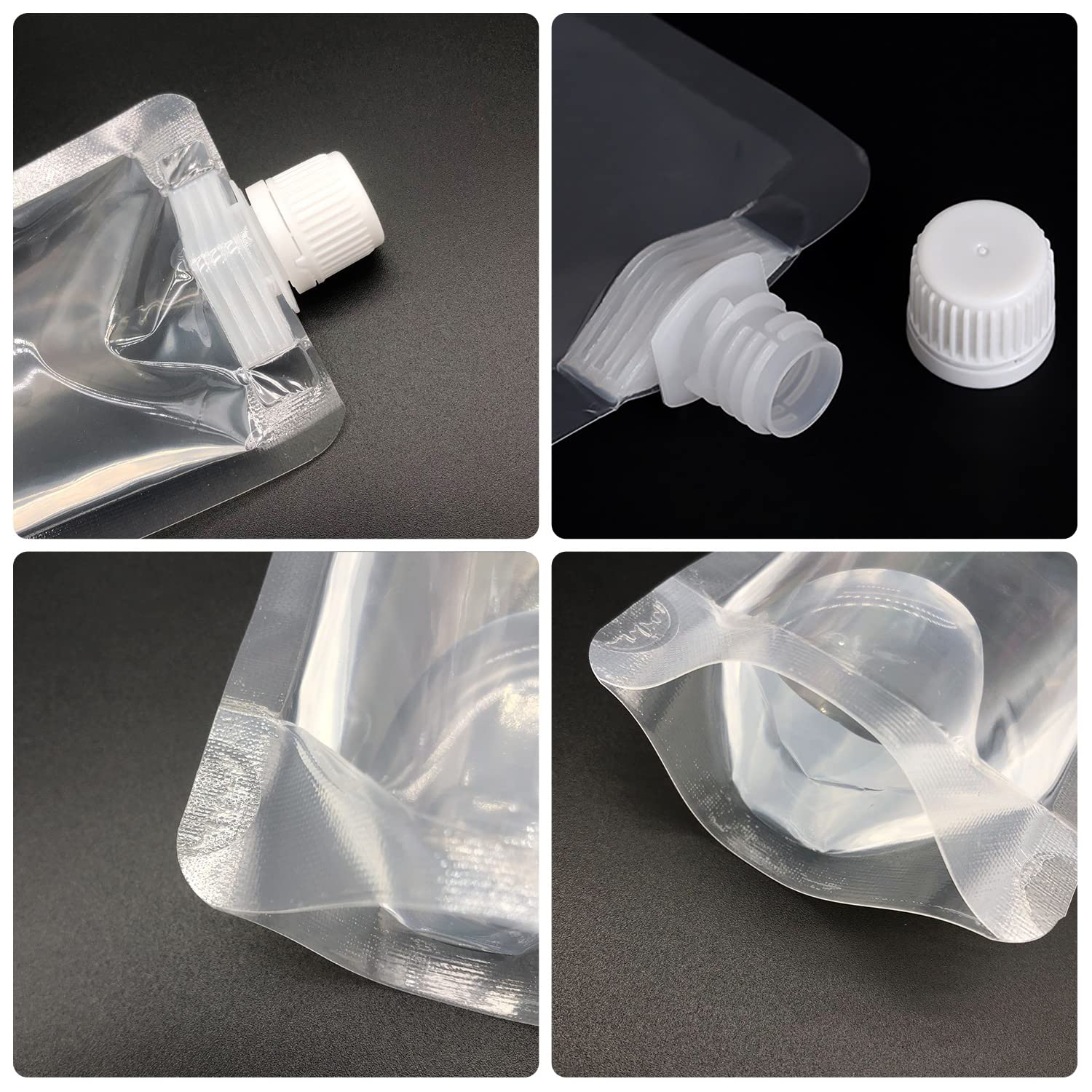 Keon Plastic Flasks - Concealable And Reusable Drink Bags, Leak-Proof, Bpa-Free For Travel, Outdoor Sports, Concerts, Events (15