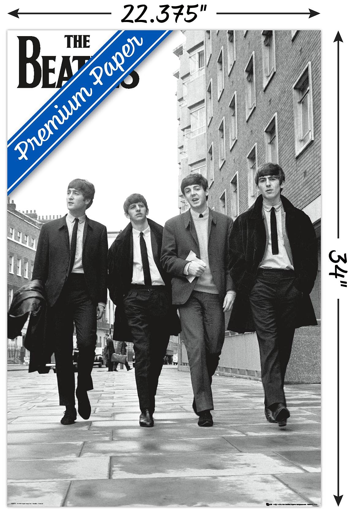 Trends International The Beatles - In London Wall Poster, 22.375'' X 34'', Premium Unframed Version