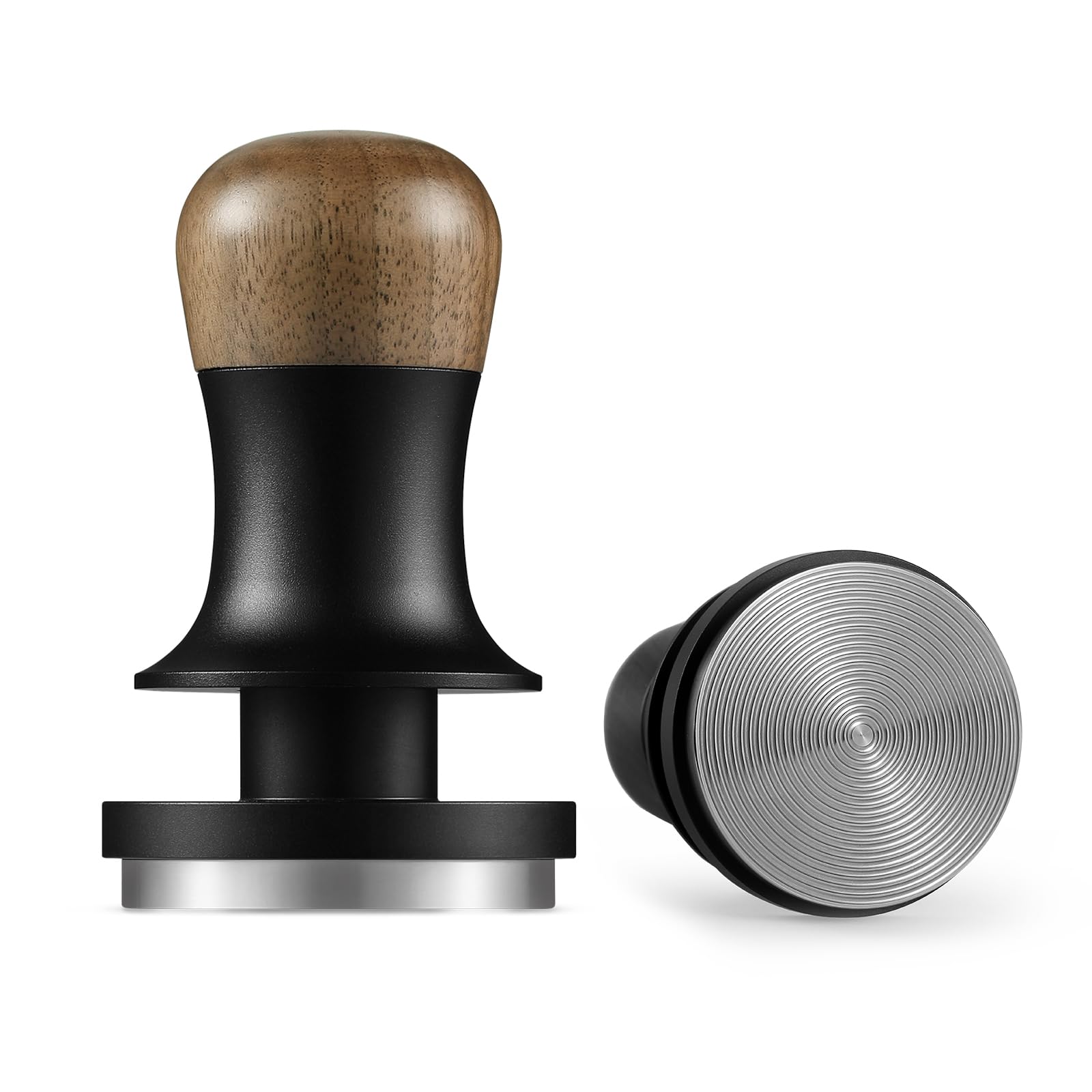 Mhw-3Bomber 53Mm Espresso Coffee Tamper With Three Spring Loaded Calibrated Espresso Tamper 30Lbs Espresso Hand Tamper With Soun