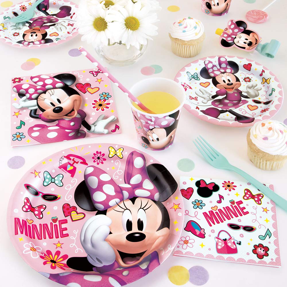 Multicolor Paper Disney Iconic Minnie Mouse Cups (9Oz) 8 Count - Perfect For Birthdays & Celebrations, Stand Out & Delight Your