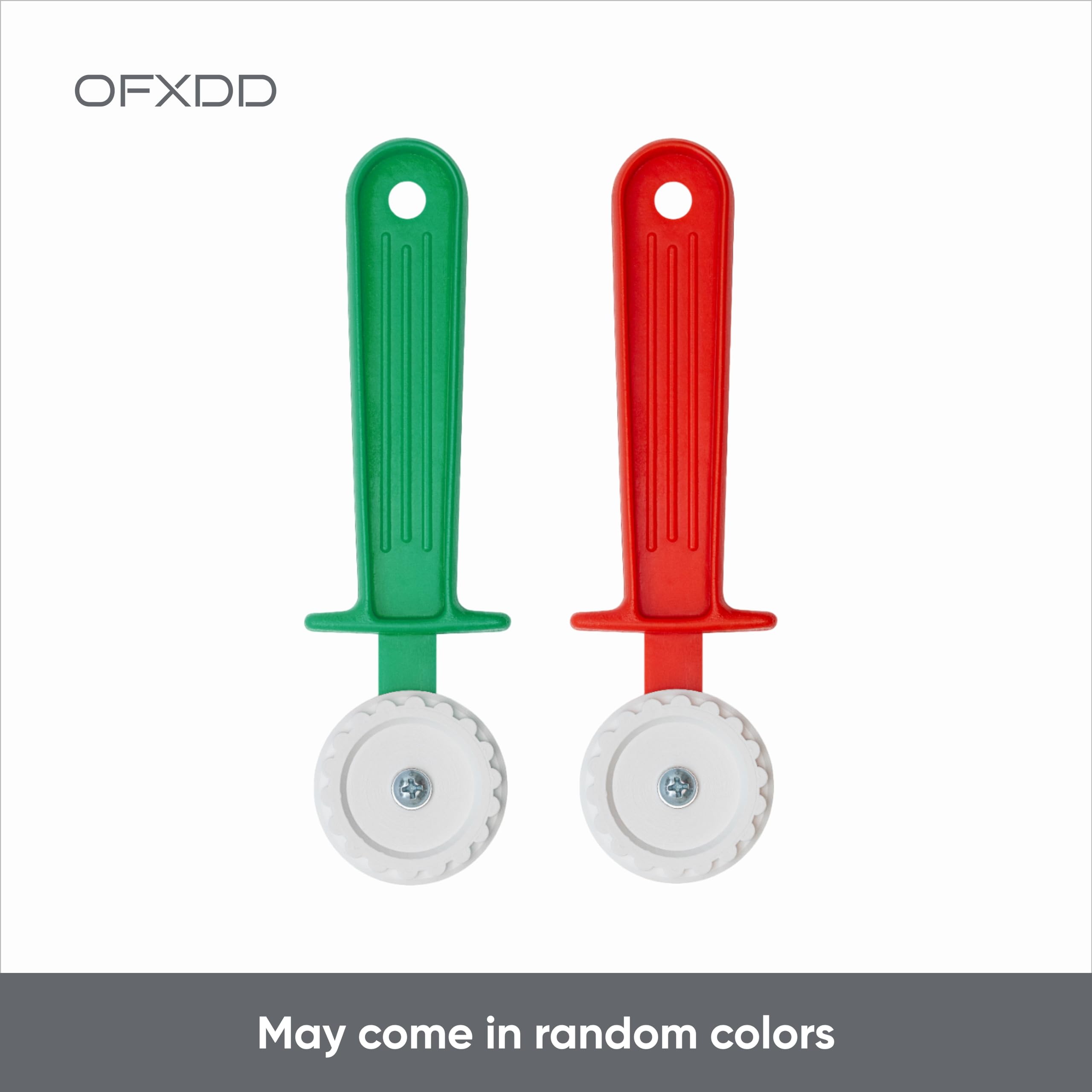 Ravioli Cutter - Plastic Pasta Cutter With Grip - Hand Pastry Crimper - Fluted Pastry Wheel Cutter For Home Kitchen