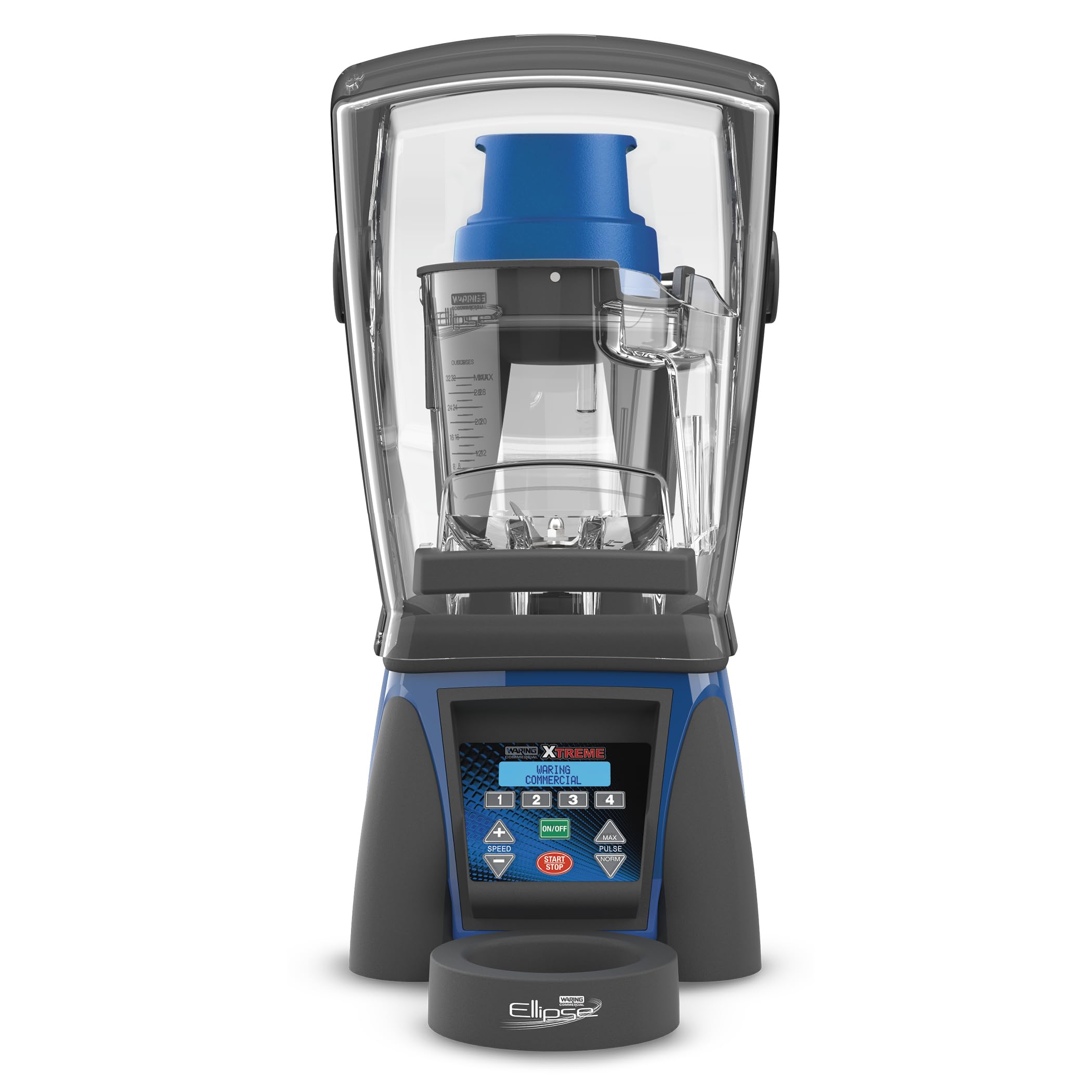 Waring Commercial Ellipse Blending System, 3.5 Horsepower Dual Motor and Dasher System, 32oz Copolyester Jar and Sound Enclosure