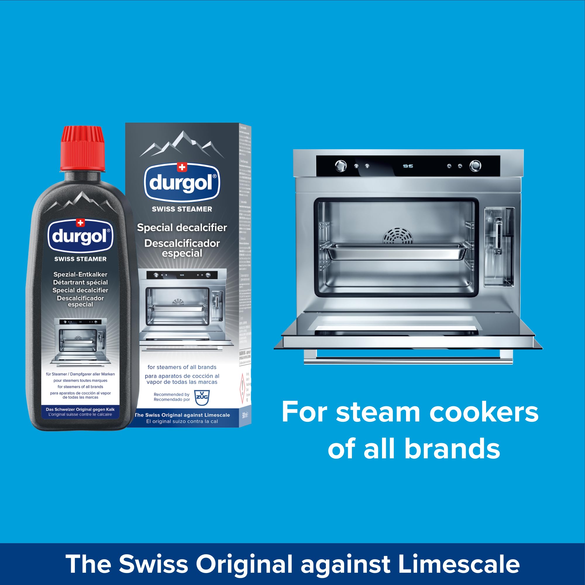Durgol Swiss Steamer, Descaler And Decalcifier For All Brands Of Steamer Ovens, 16.9 Fluid Ounces