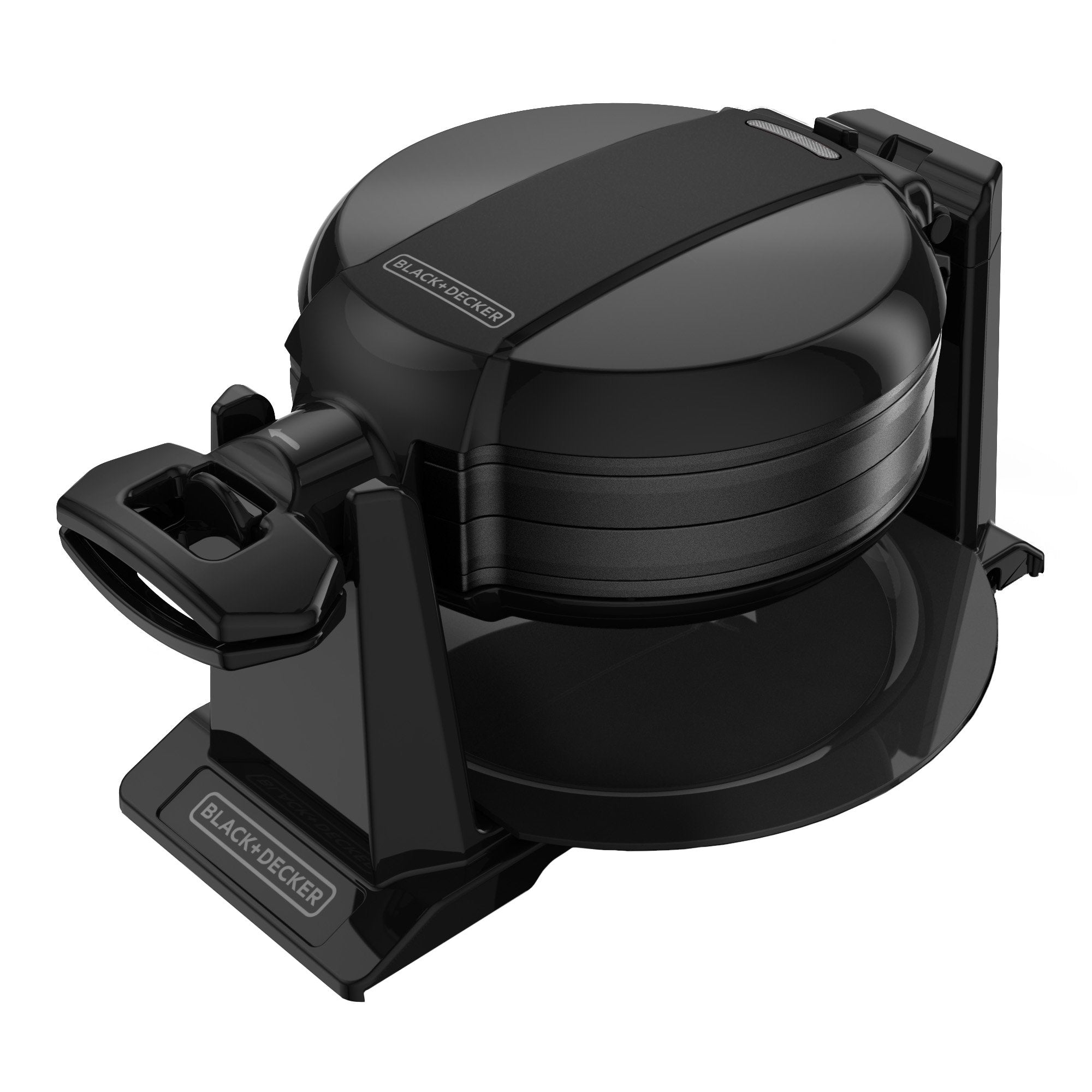 Black+Decker Rotating Waffle Maker, Black, Wmd200B