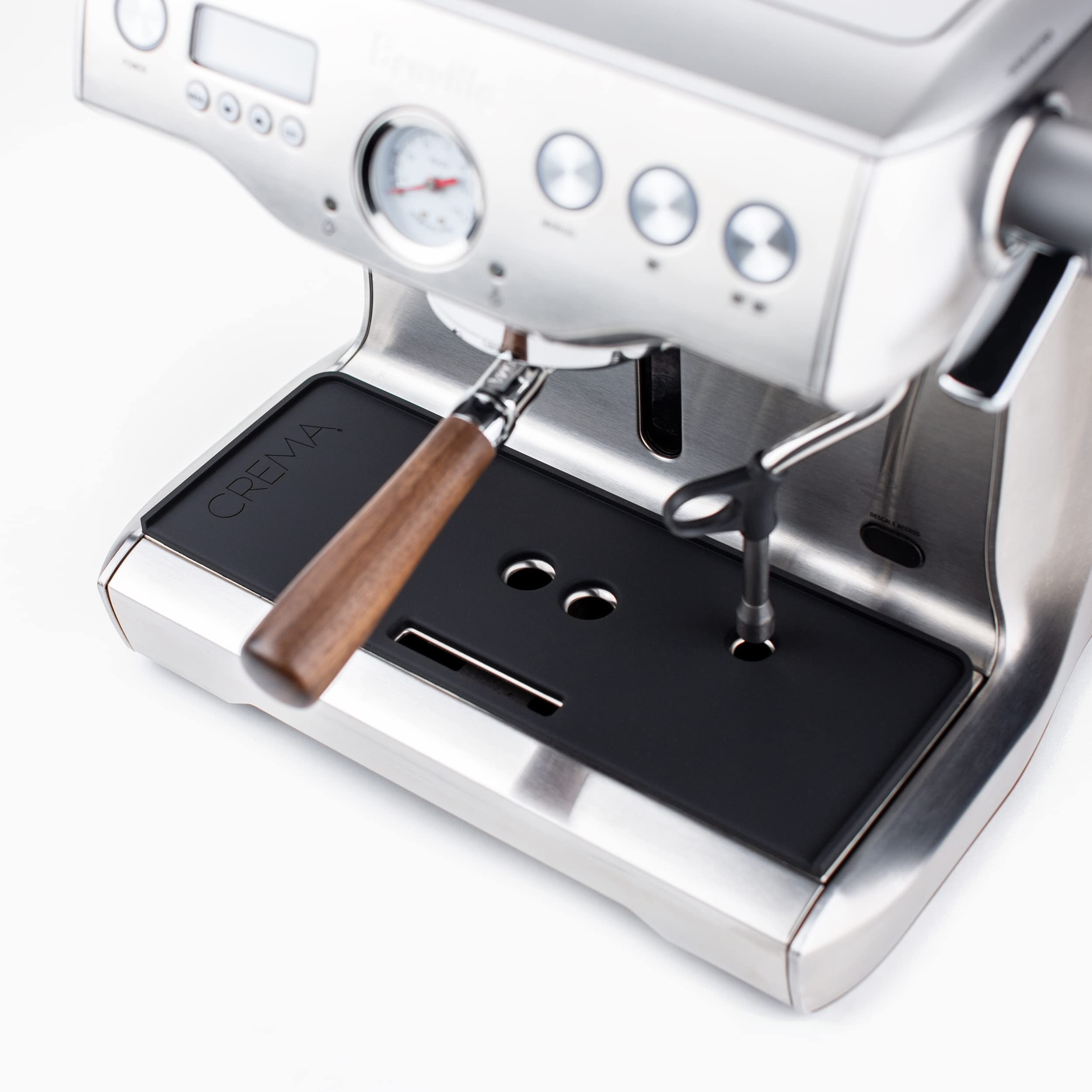 Crema Coffee Products | Tamping Mat - Dual Boiler | Non-Slip Silicone | Firm & Secure Mat | Protect Countertops & Portafilter |