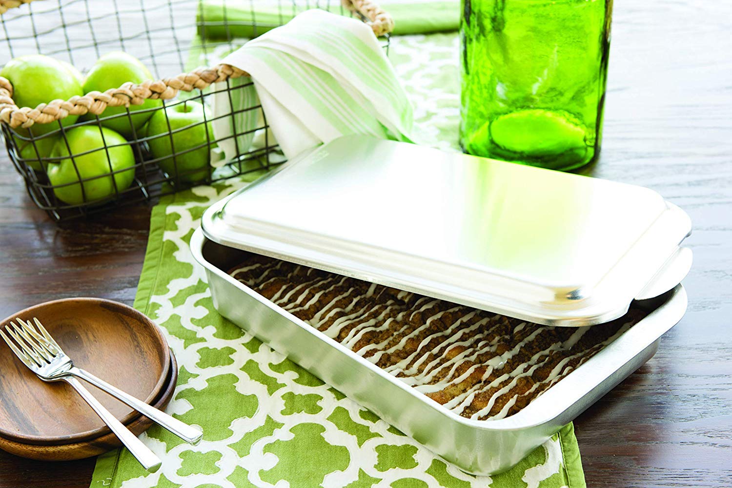 Nordic Ware Classic Metal Covered Cake Pan - 9x13 Inch, Durable Bakeware for Perfect Cakes