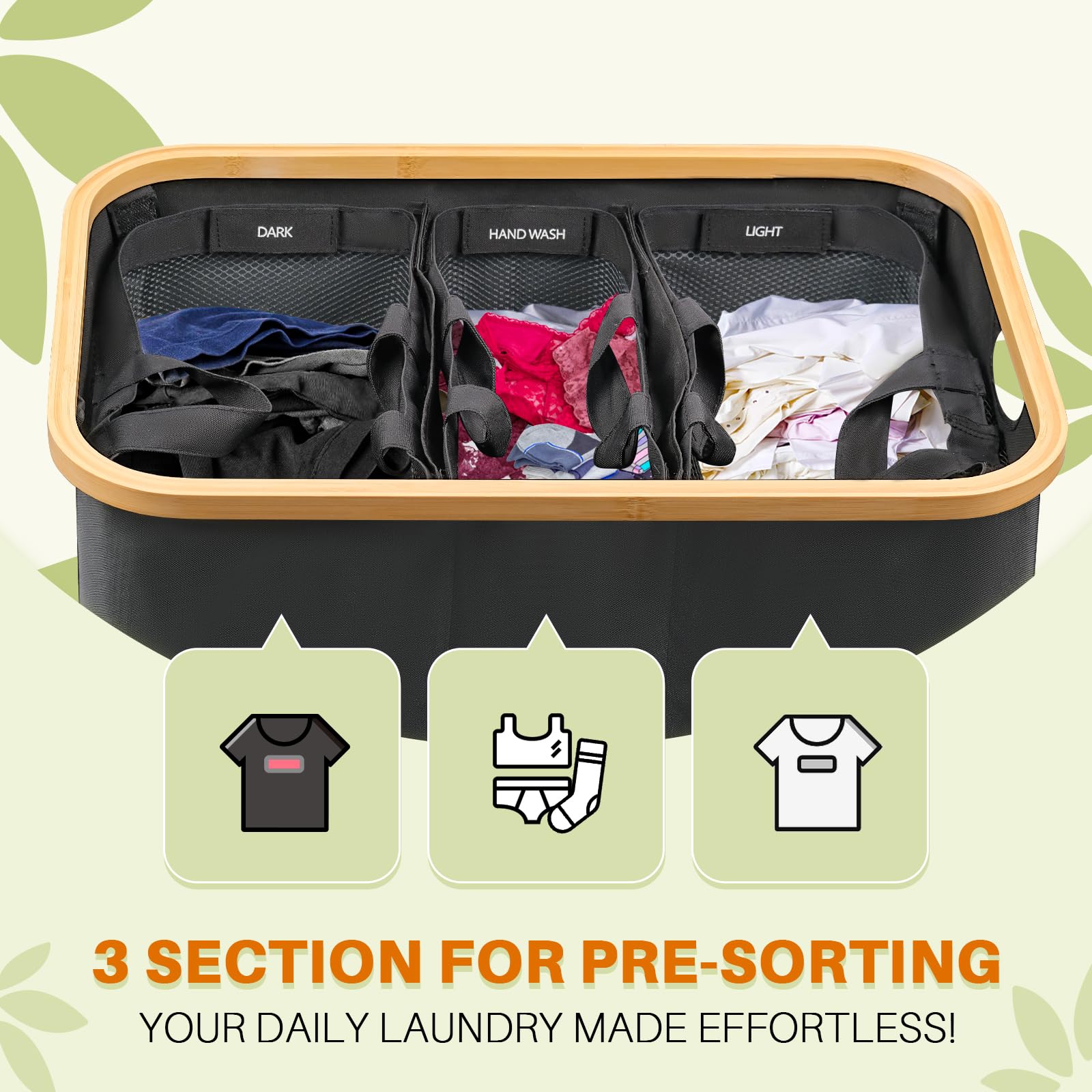 Laundry Hamper With Lid, 145L Extra Large Hampers For Laundry Basket With Lid, Dirty Clothes Hamper Laundry Basket Organizer For