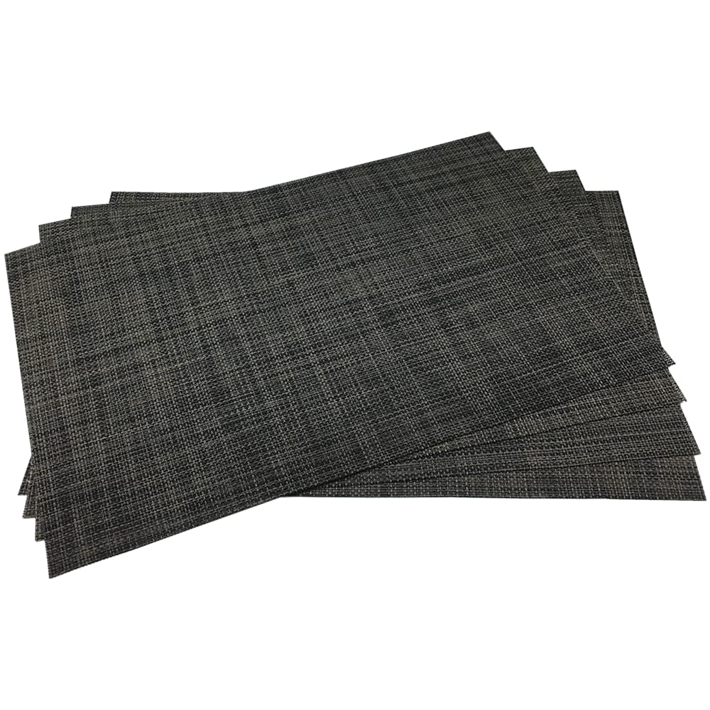 Wazaigur Placemats,Easy To Clean Crisscross Woven Vinyl Place Mats Durable Non-Slip Heat Resistant Table Mats,Placemats For Kitc