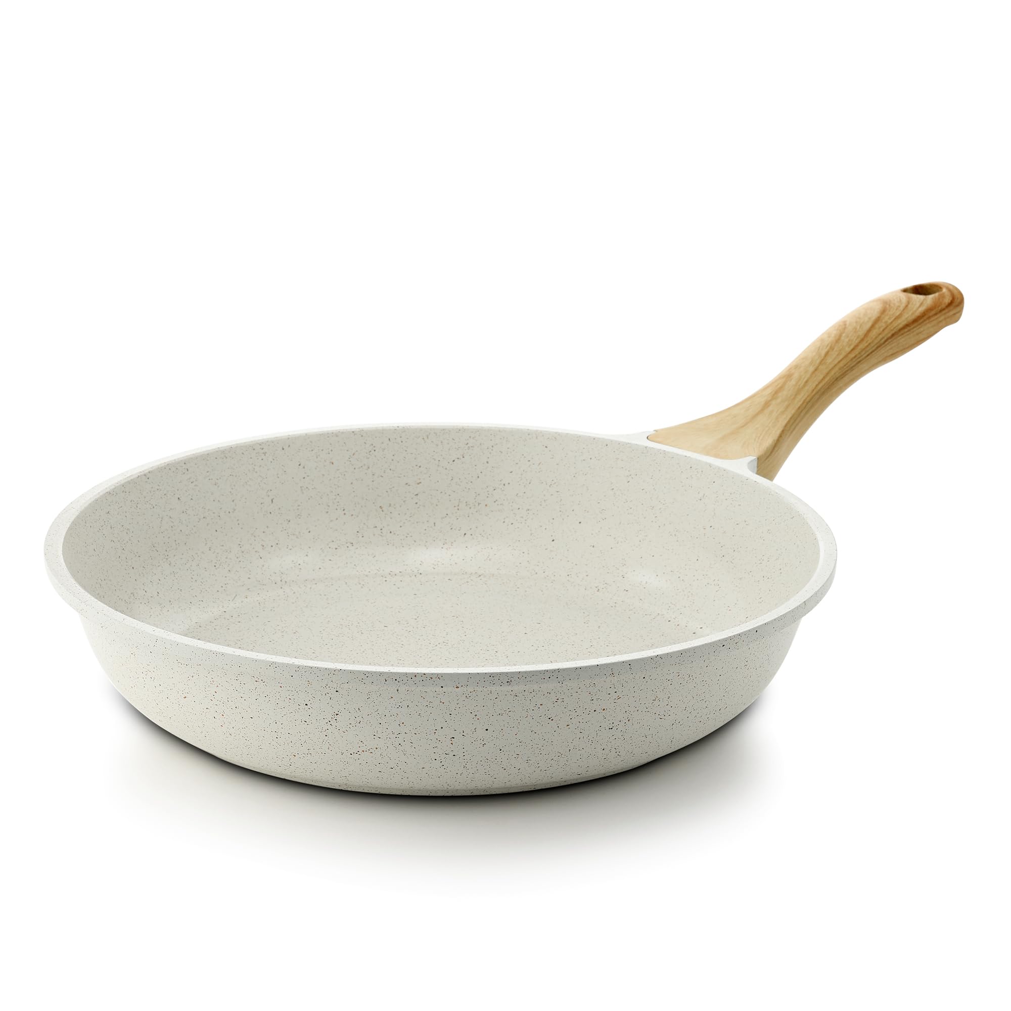 SENSARTE Nonstick Ceramic Frying Pan Skillet, 9.5 Inch Omelet Pan, Healthy Non Toxic Chef Pan, Induction Compatible Egg Pan with