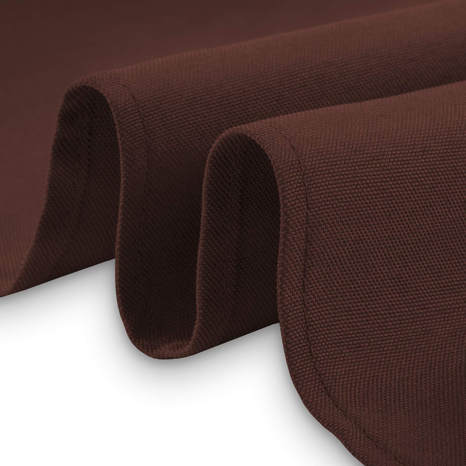 Lann'S Linens - 108 Round Premium Tablecloth For Wedding/Banquet/Restaurant - Polyester Fabric Table Cloth - Chocolate Brown