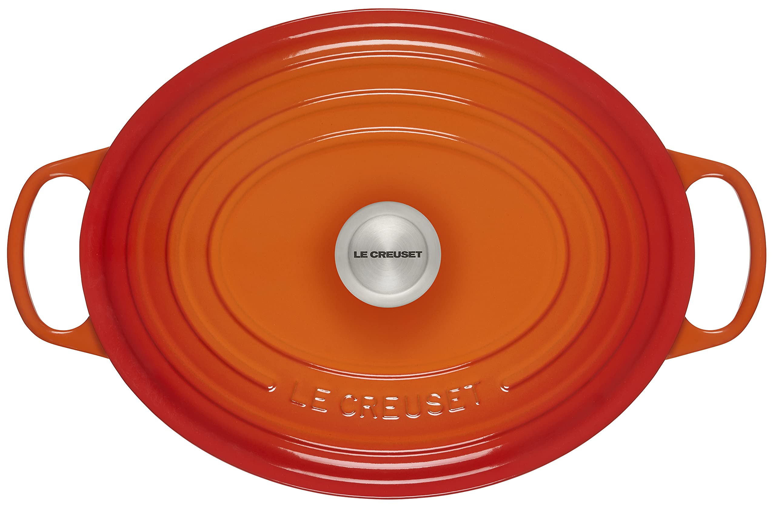 Le Creuset Enameled Cast Iron Signature Oval Dutch Oven, 8 Qt., Flame