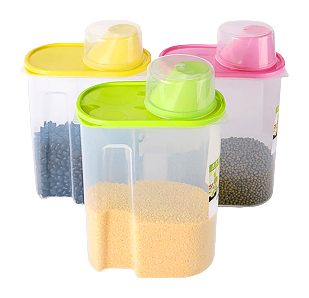 Large Bpa-Free Food Storage Containers With Lid - Perfect For Storing Flour, Sugar, Grains, Rice, Cereals, And Baking Supplies F