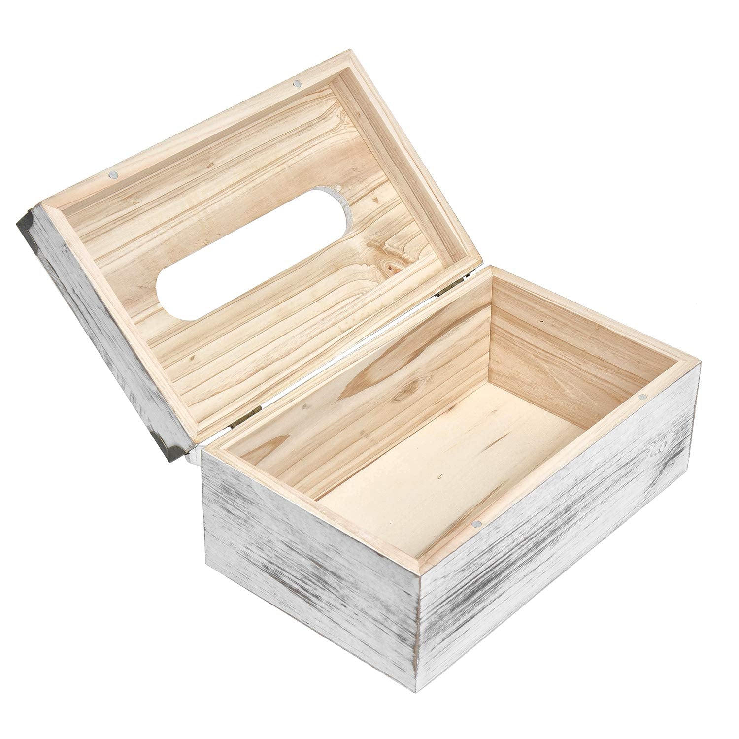 Distressed Wooden Rustic Facial Tissue Box Holder Tissue Box Cover Napkin Dispenser For Bathroom Living Room Dining Room Bedroom