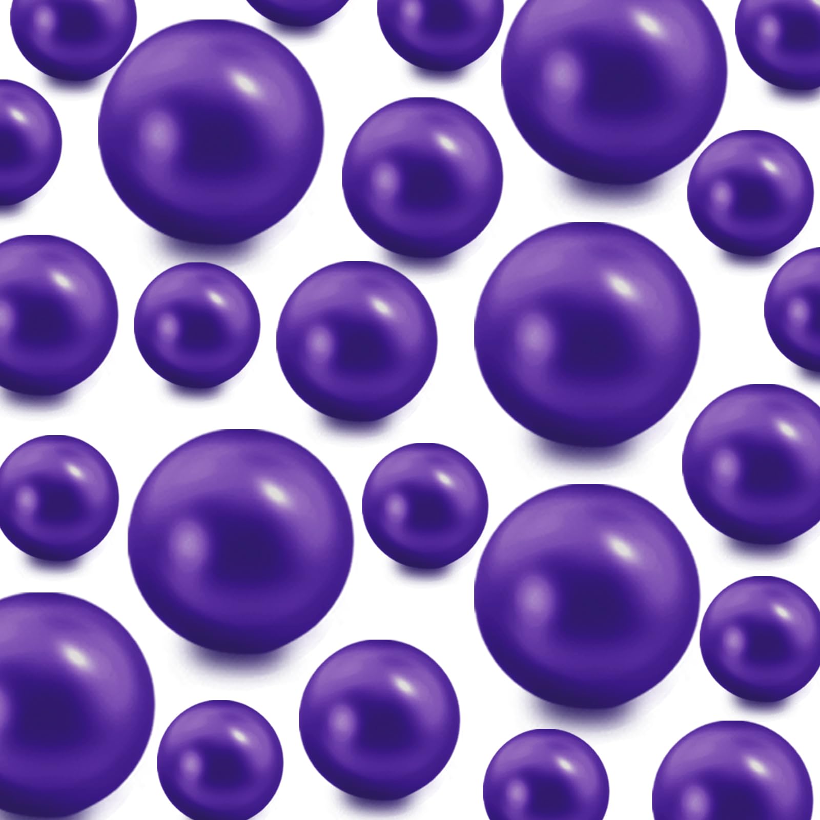 TMCLHXYNF 300Pieces Floating NO Hole Pearls for Vases,Makeup Beads,Highlight Faux Deep Purple Pearls Beads for Centerpiece Table
