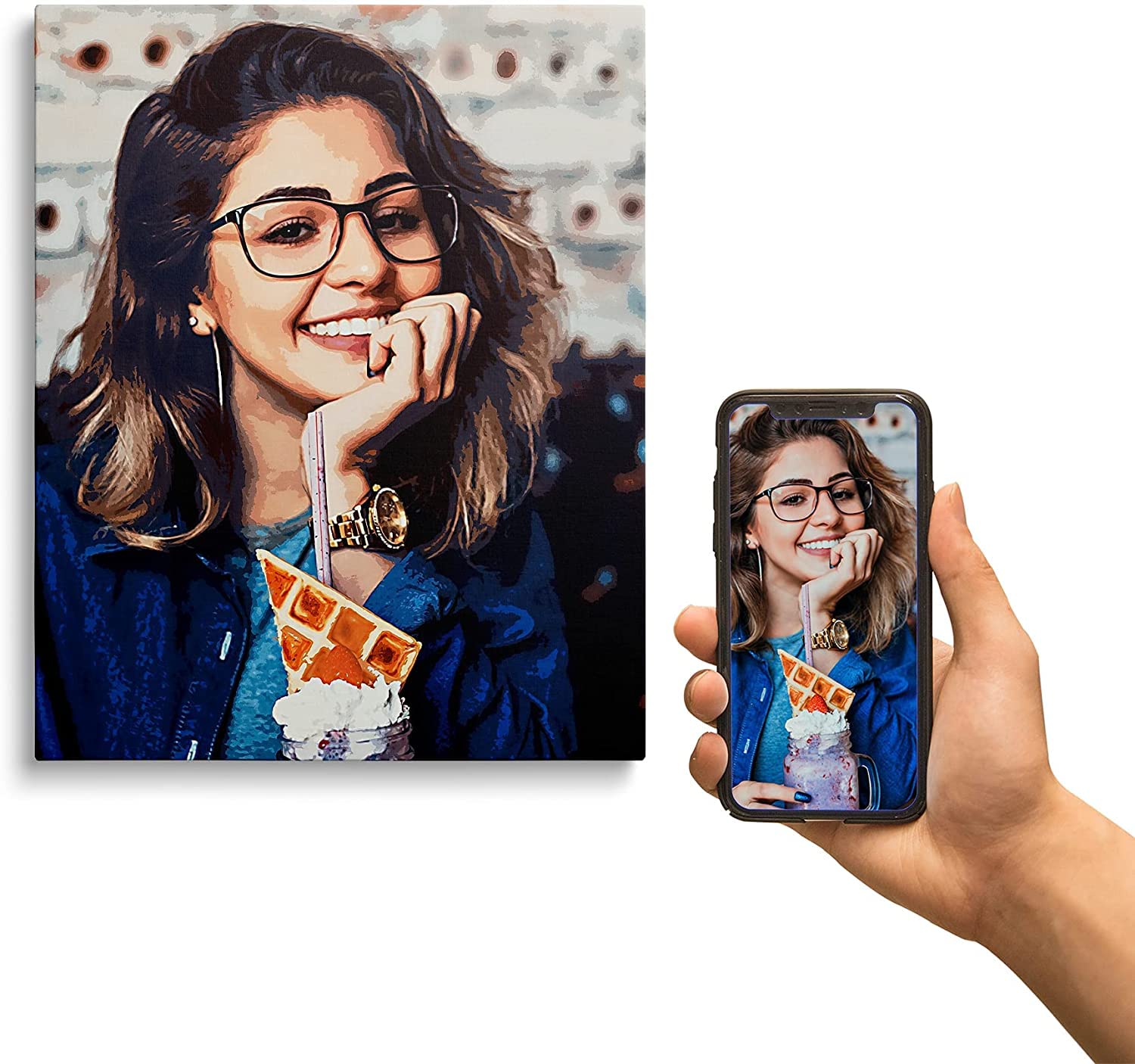 Custom Canvas Prints With Your Photos, Personalized Picture To Canvas Print, Custom Wall Art For Bedroom, Living Room, Wedding B